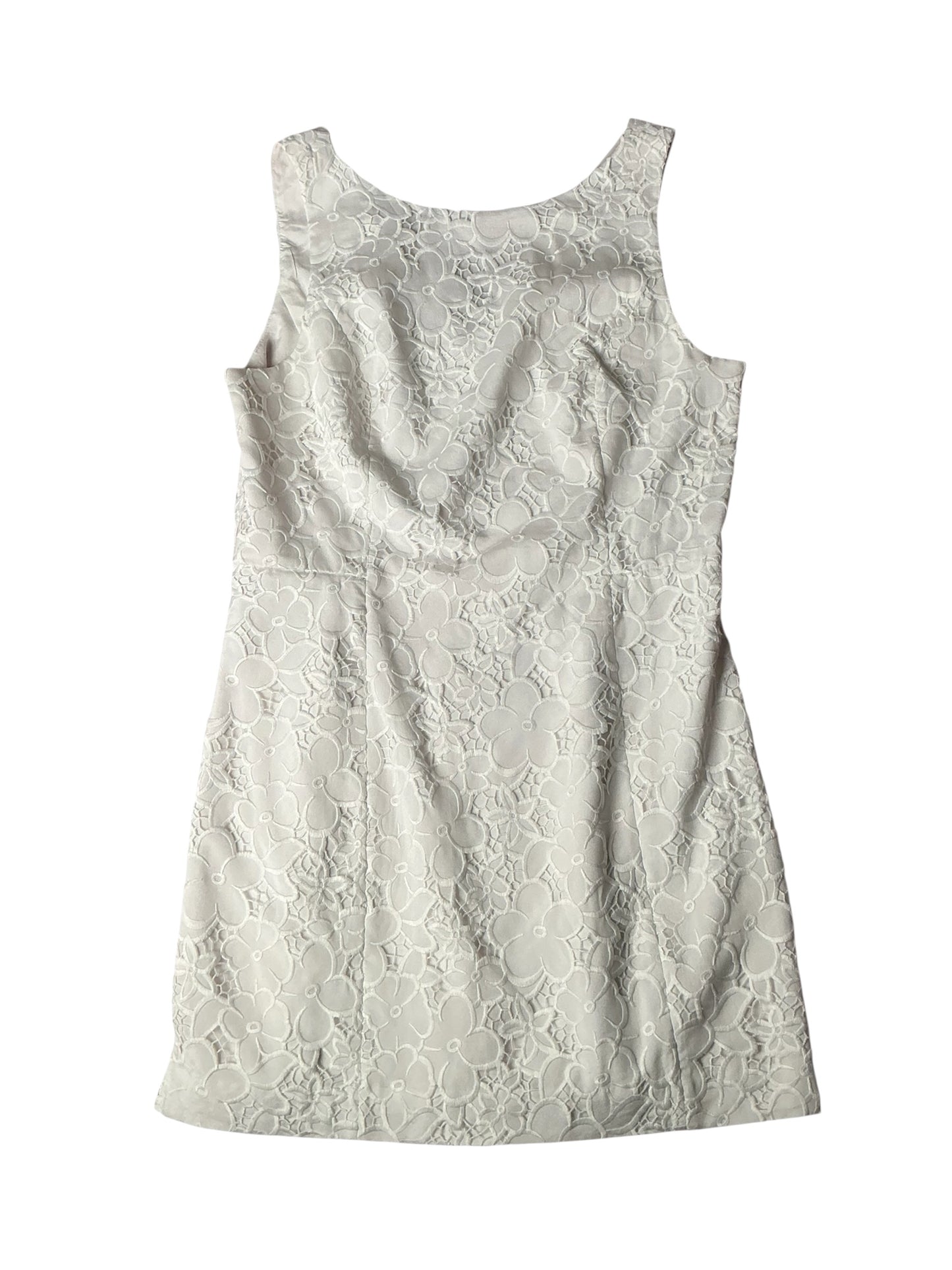 Lilly Pulitzer Jules Skirted Shift Romper Resort White Sweet Daisy Eyelet Floral Embroidery Lace - Size 12
