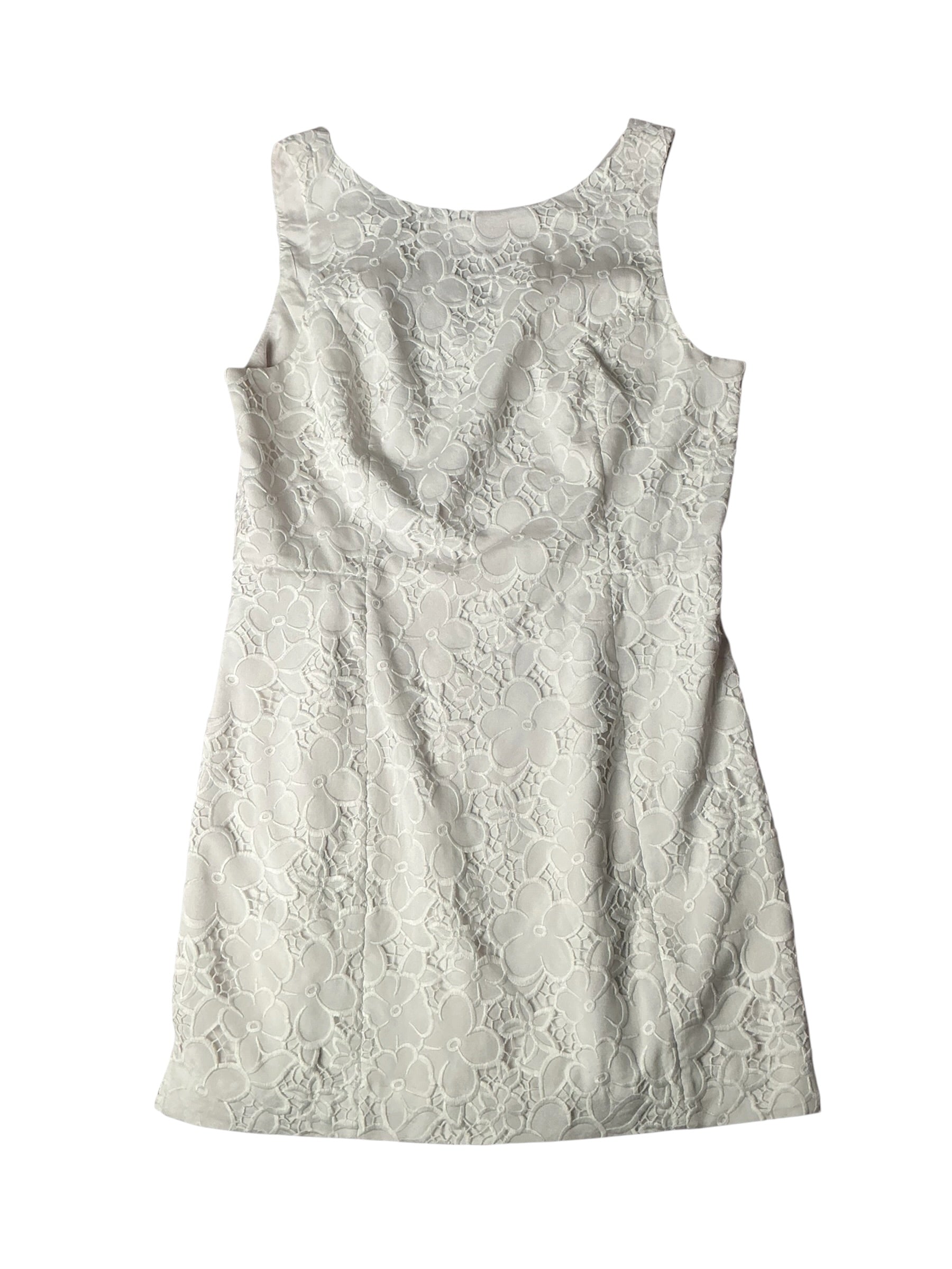 Lilly Pulitzer Jules Skirted Shift Romper Resort White Sweet Daisy Eyelet Floral Embroidery Lace - Size 12