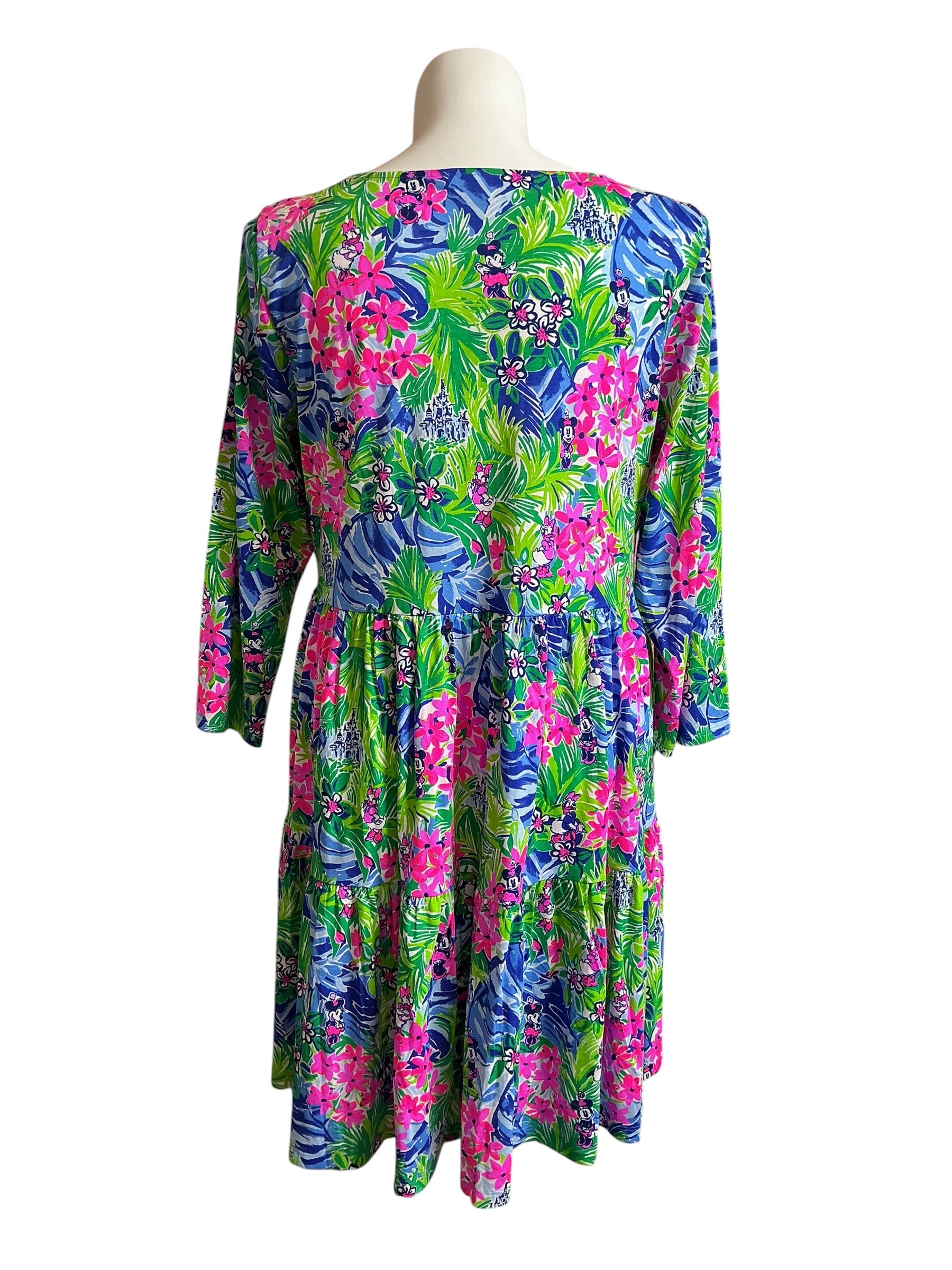 Lilly Pulitzer NWT 3/4 Sleeve Dress Resort White Disney Dreamin - Size XXL