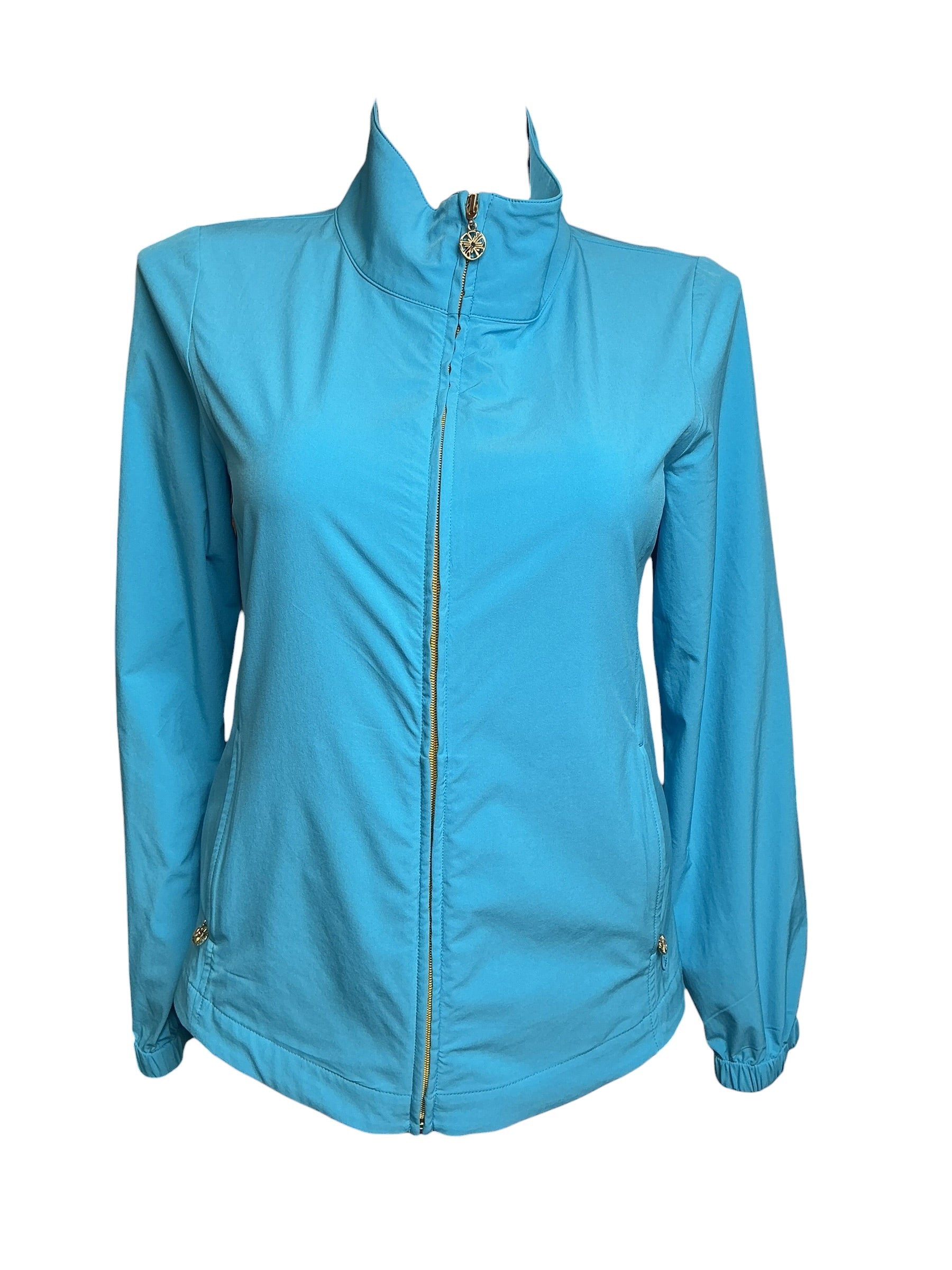 Lilly Pulitzer Sanya Performance Jacket - Cumulus Blue - Size L