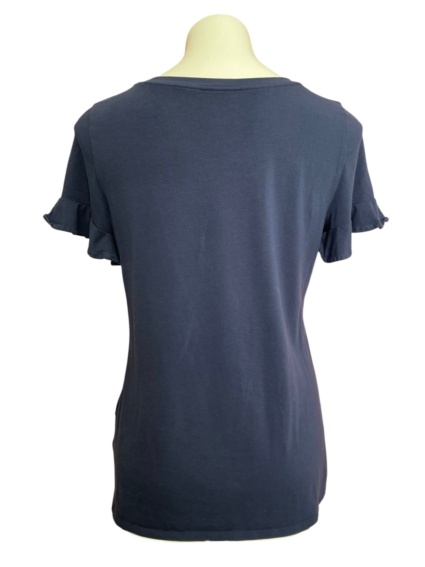 Lilly Pulitzer Michele Ruffle Sleeve Tee True Navy - Size M