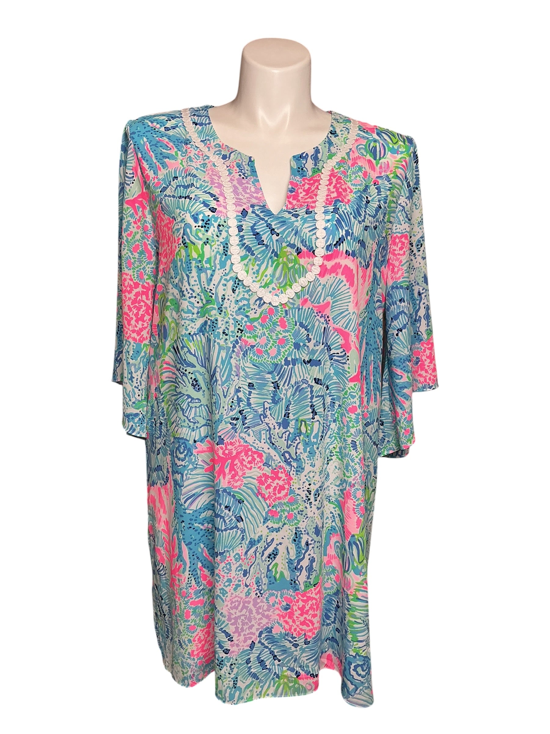 Lilly Pulitzer Delancey Dress - Multi Sink Or Swim - Size XL