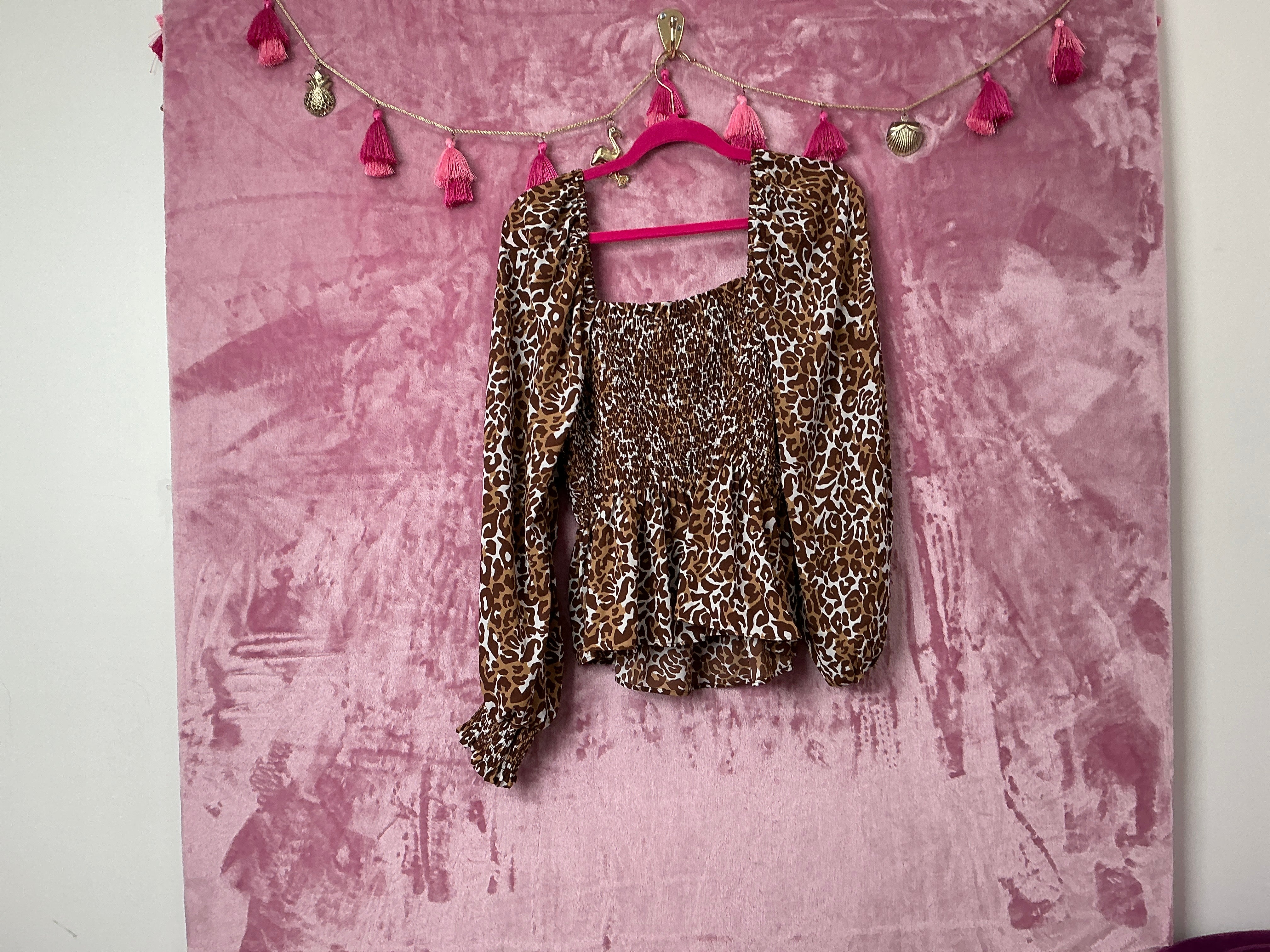 Lilly Pulitzer NWT Demi Long Sleeve Smock Chocolate My Favorite Spot - Size XL
