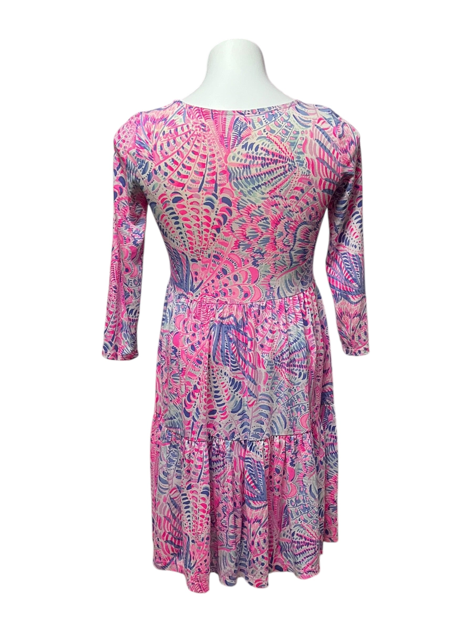 Lilly Pulitzer Geanna Swing Dress Raz Berry Sea You Soon - Size XXS