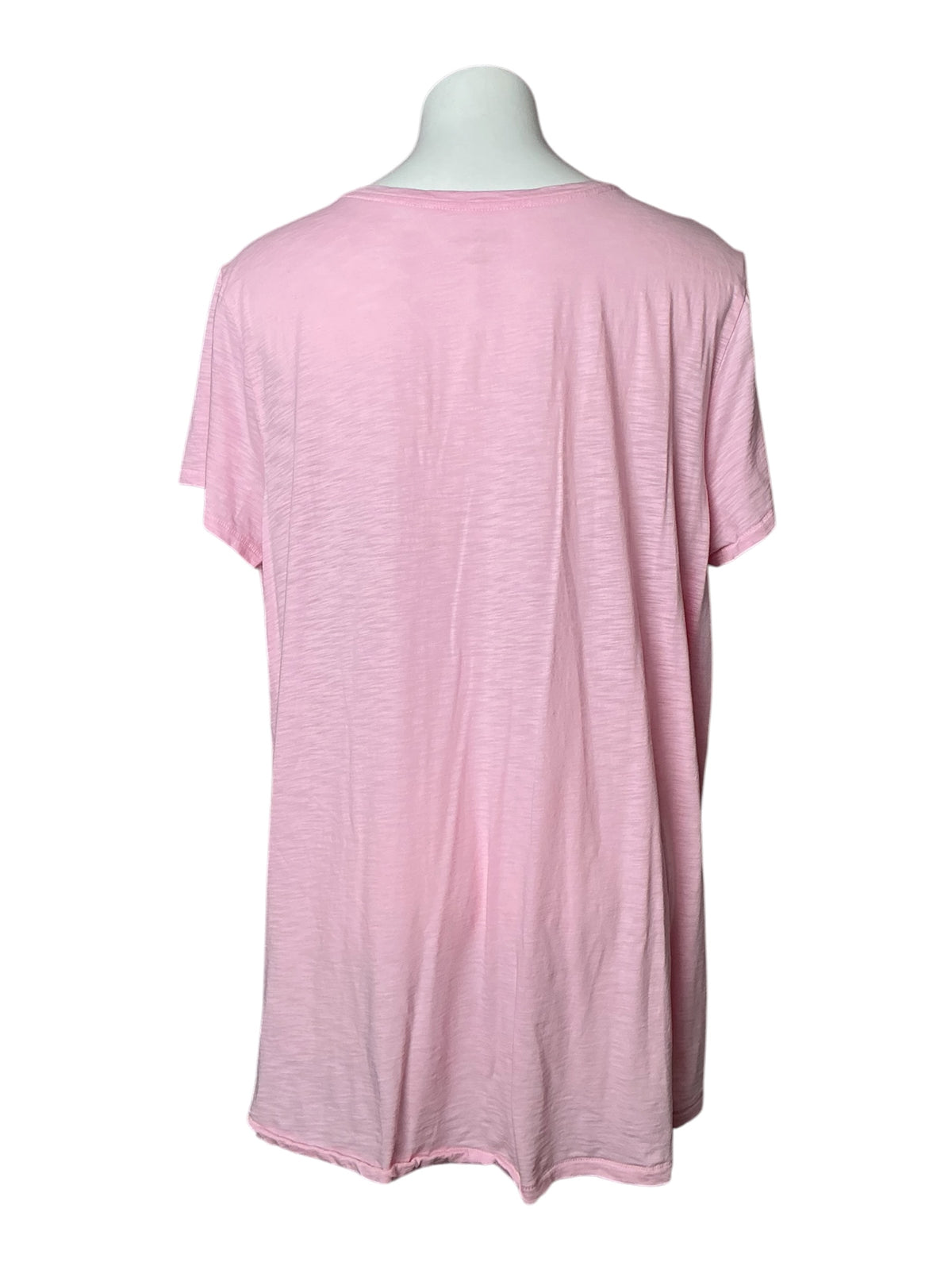 Lilly Pulitzer Etta V-Neck Top Calla Lilly Pink - Size XXL