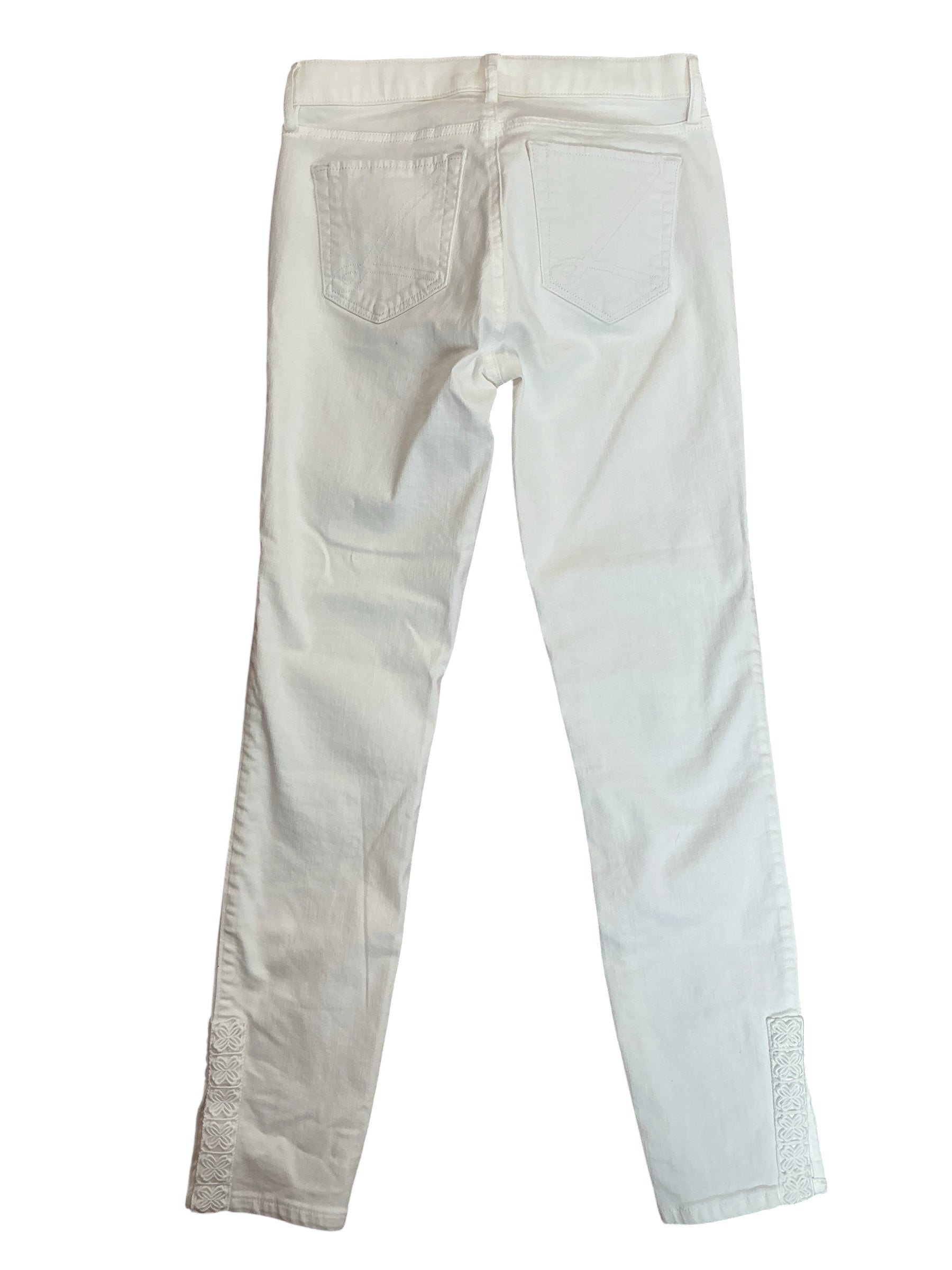 Lilly Pulitzer South Ocean High Rise Skinny Jeans Resort White - Size 2