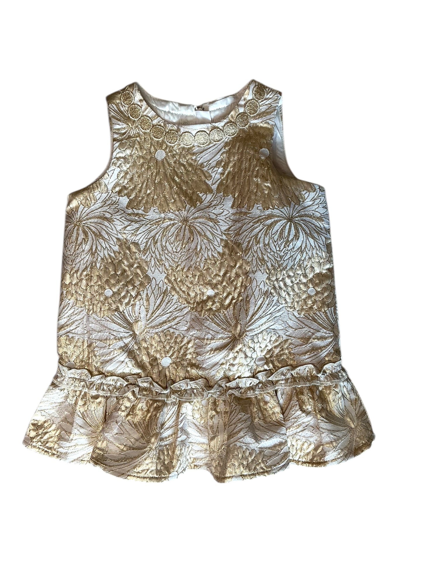 Lilly Pulitzer Mini Clare Girls Dress Full Bloom Brocade - Size 18-24M