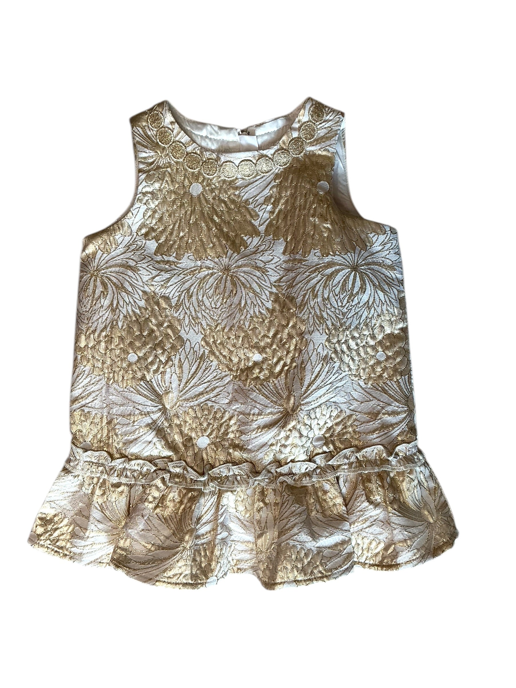 Lilly Pulitzer Mini Clare Girls Dress Full Bloom Brocade - Size 18-24M