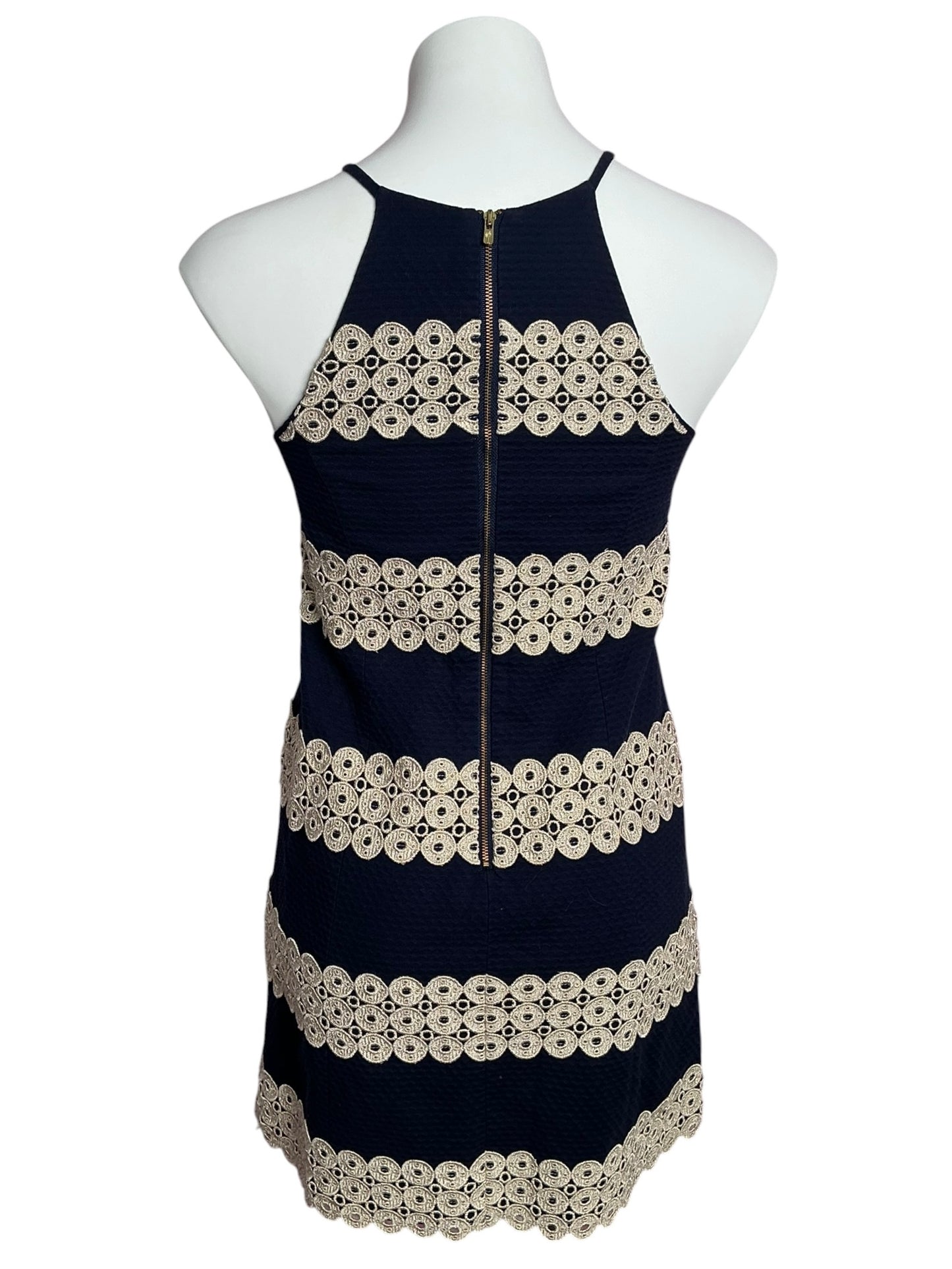 Lilly Pulitzer Annabelle Shift Dress True Navy Annabelle Stripe - Size 0