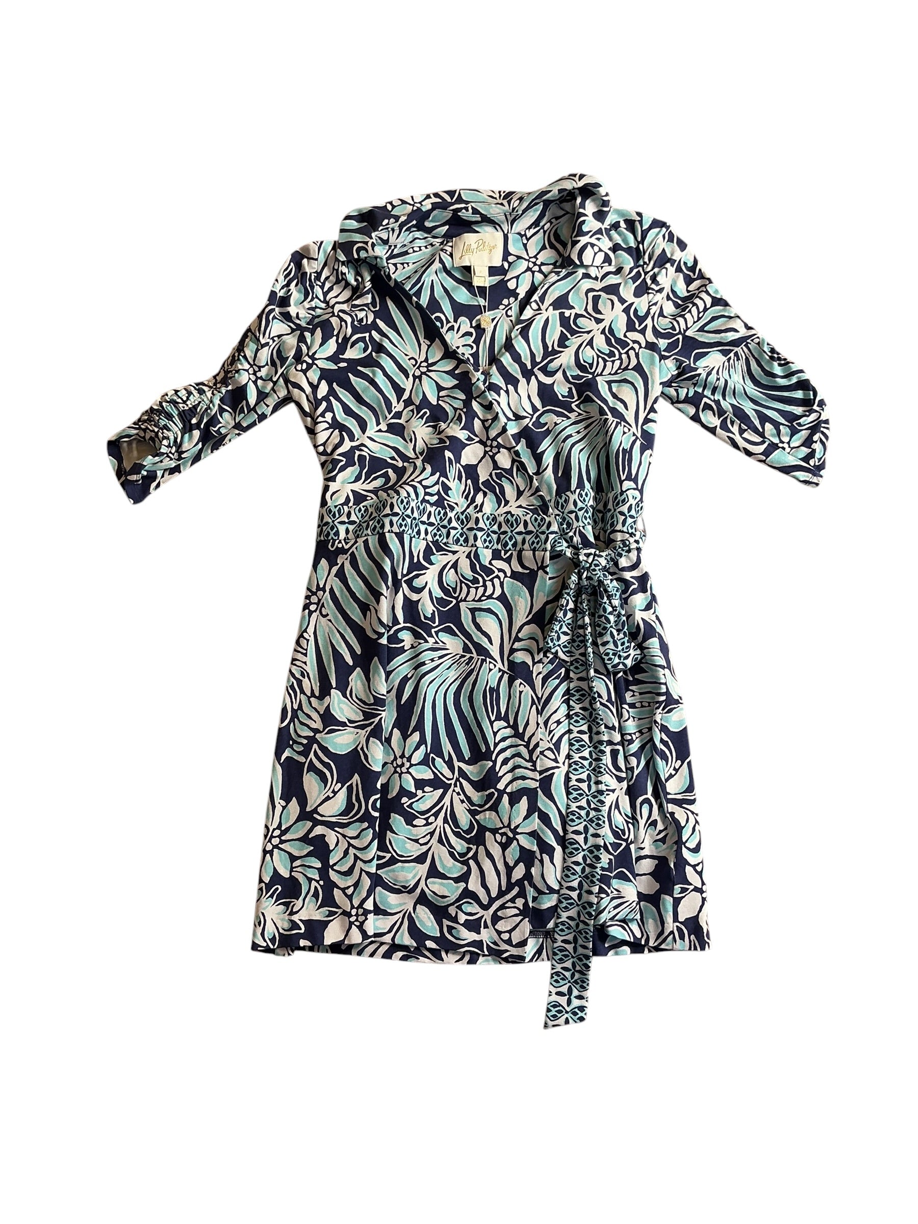 Lilly Pulitzer NWT Ibby Skirted Romper - Sapphire Pool Summer Shoreline Engineered - Size S