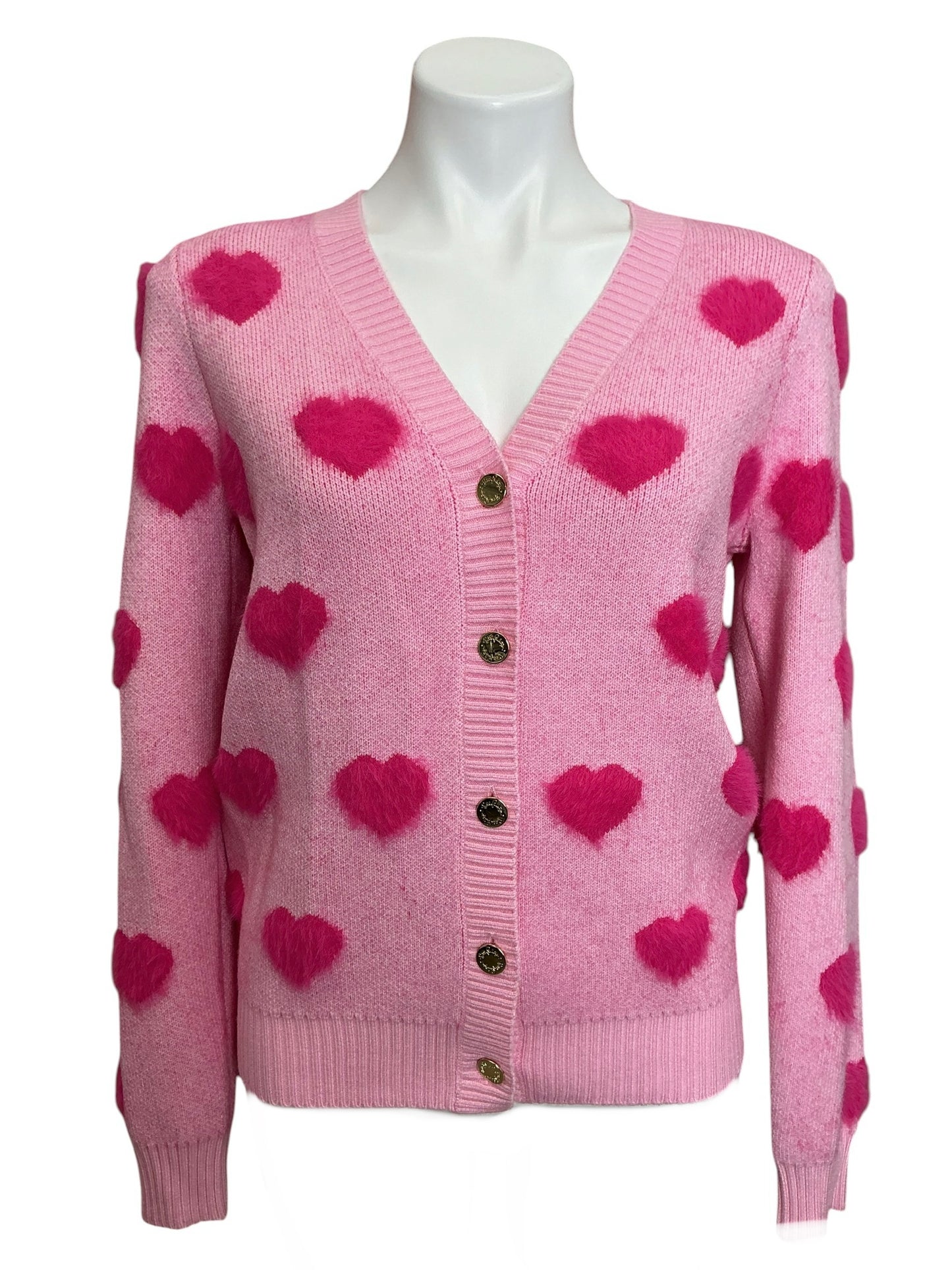 Lilly Pulitzer NWT Keane Cardigan Mandevilla Baby Hearts Jacquard - Size S