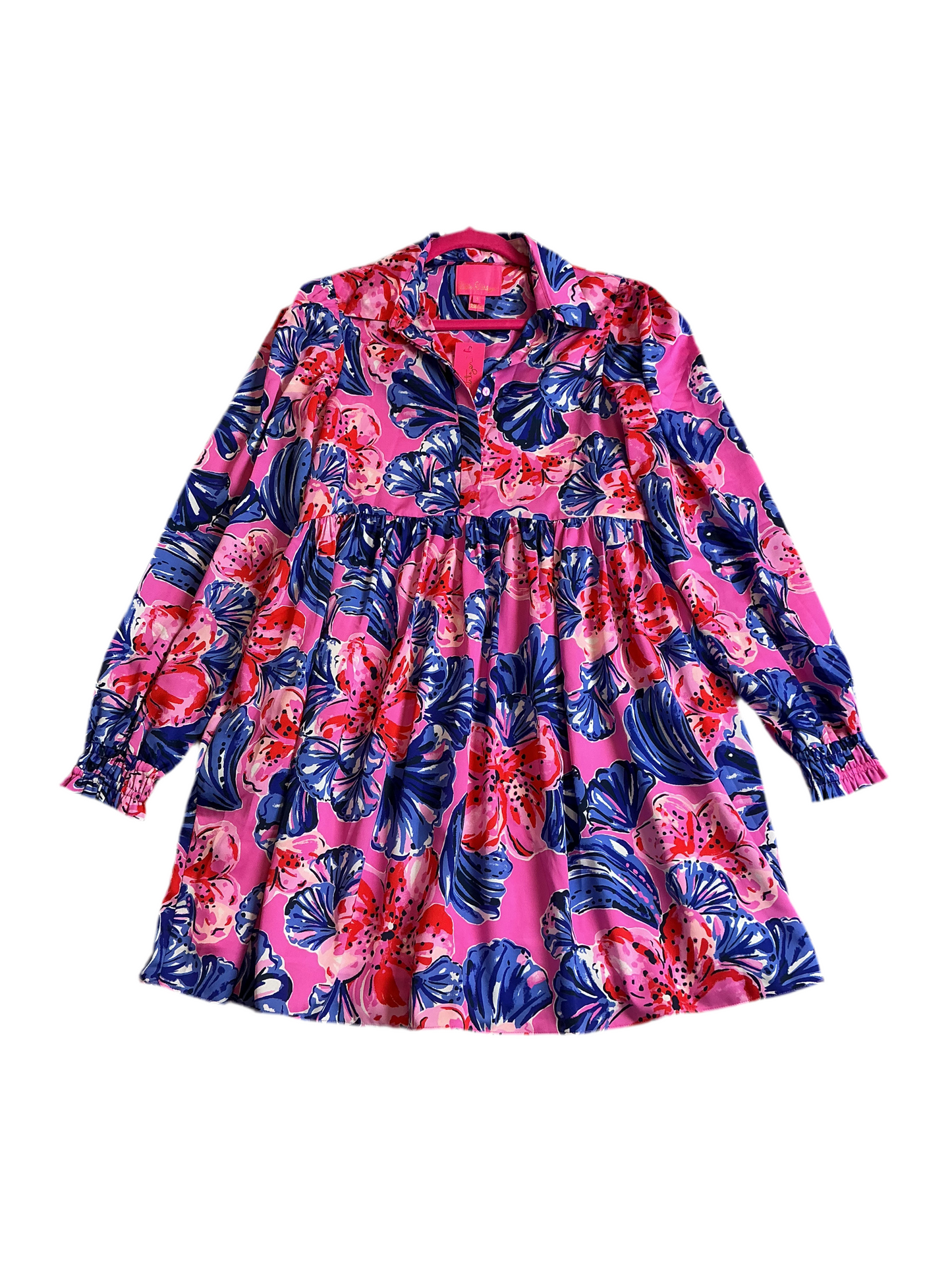 Lilly Pulitzer NWT Arlie Dress Plumeria Pink In A Holidaze - Size S