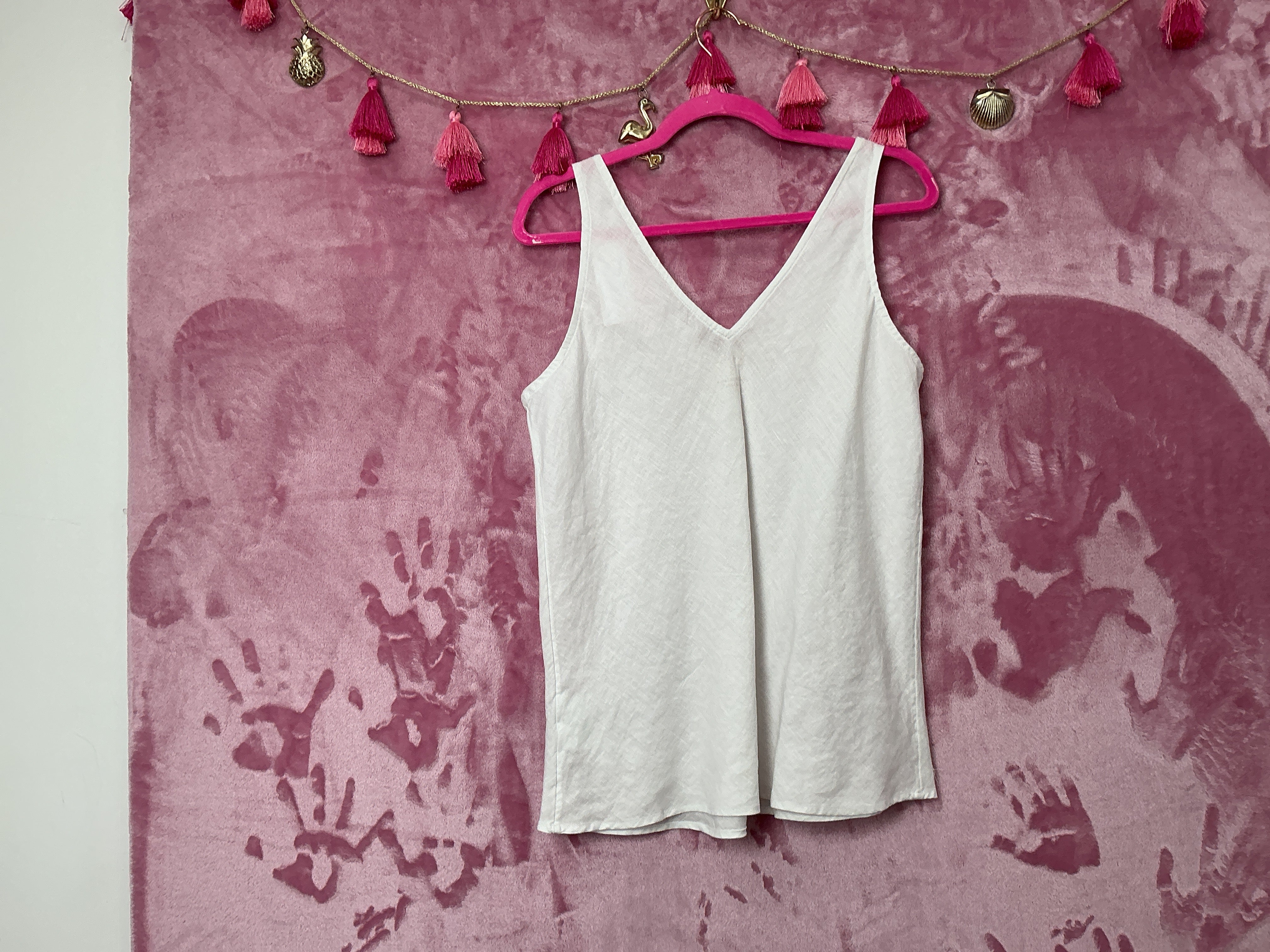 Lilly Pulitzer NWT Florin Sleeveless Linen Top Resort White - Size S