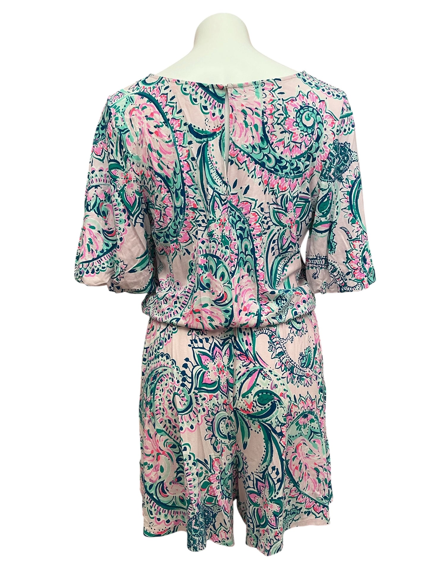 Lilly Pulitzer Britton Romper Lookin Sharp - Size L