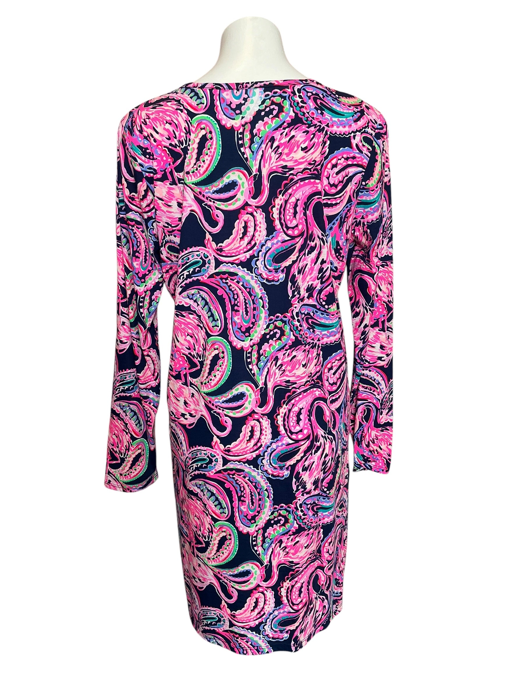 Lilly Pulitzer Long Sleeve Etta Dress Flock to the Top - Size L