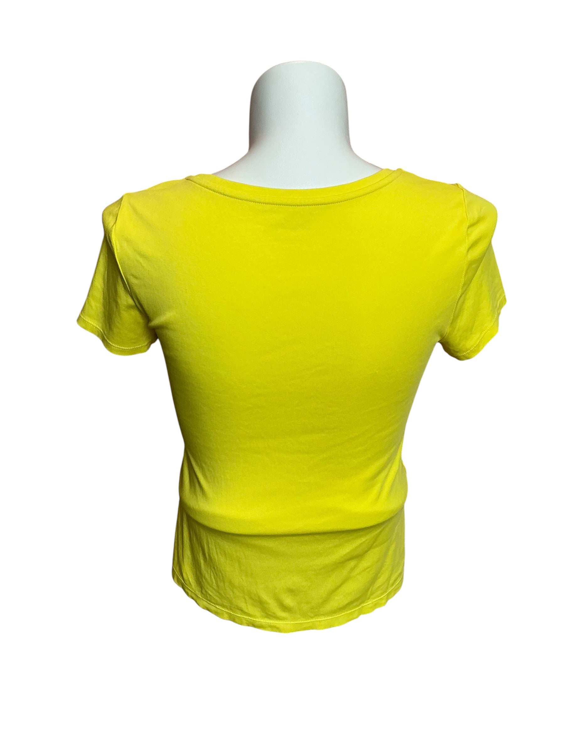 Lilly Pulitzer Etta Scoop Neck Top Estelle Yellow - Size L