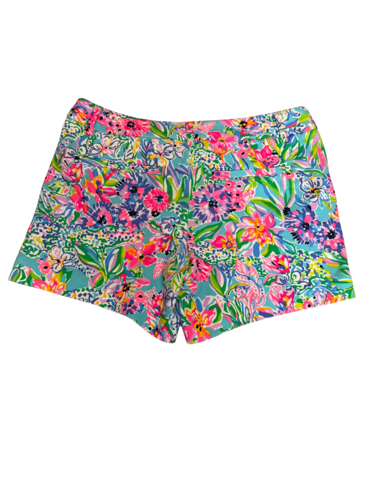 Lilly Pulitzer NWT Callahan Knit Short Amalfi Blue Alligator Isle - Size 2
