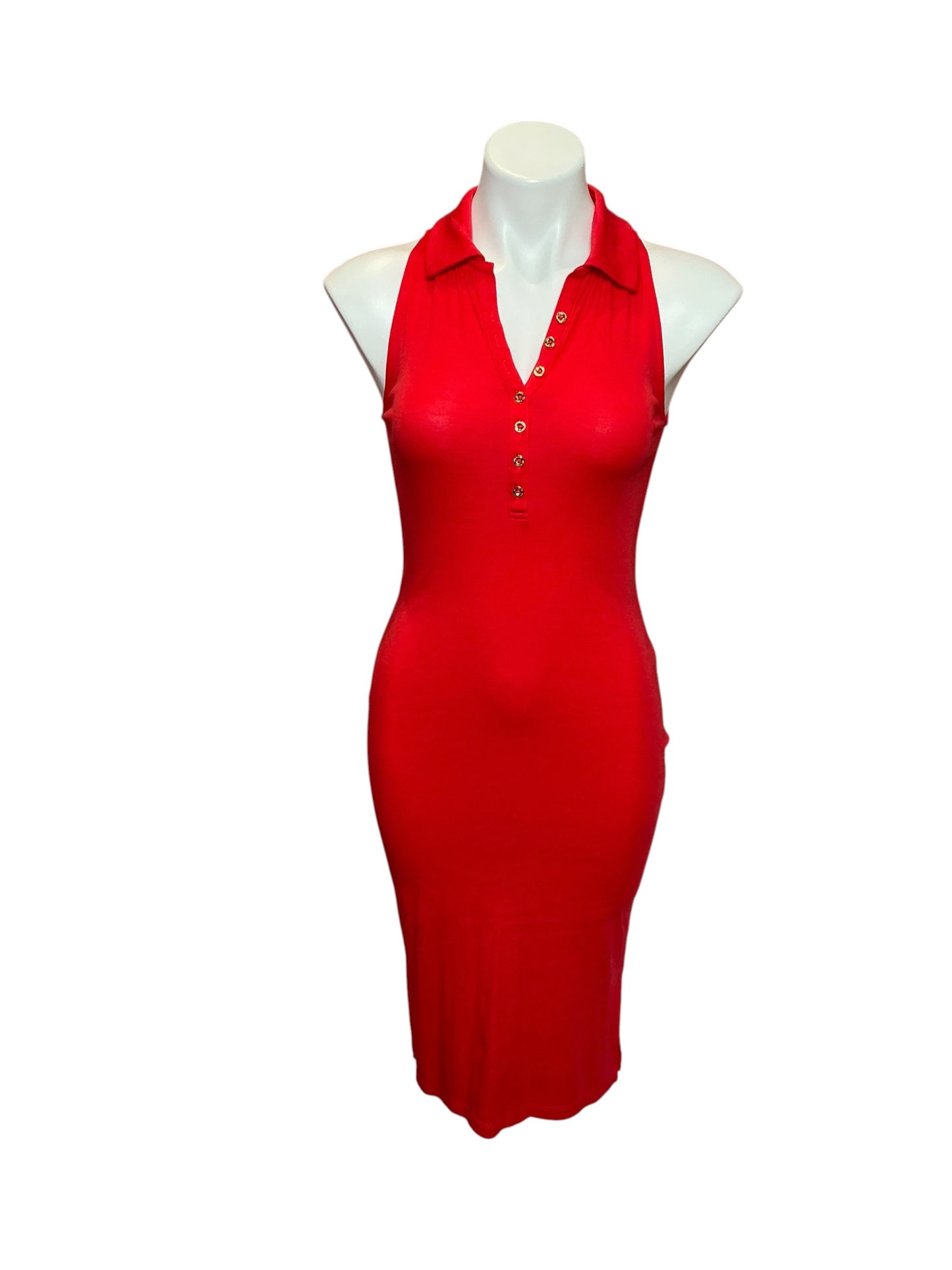 Lilly Pulitzer Reema Sleeveless Polo Dress Mizner Red - Size XXS