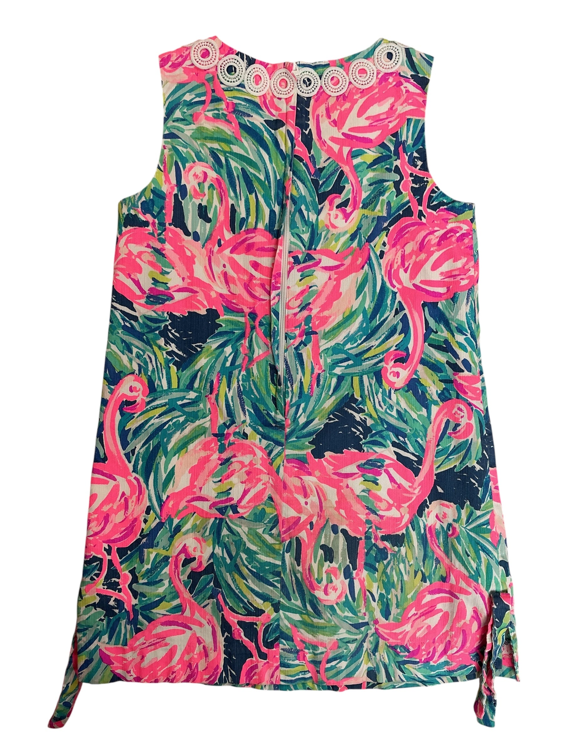 Lilly Pulitzer Kids Girls Little Lilly Classic Shift Dress Flamenco Beach - Size 7
