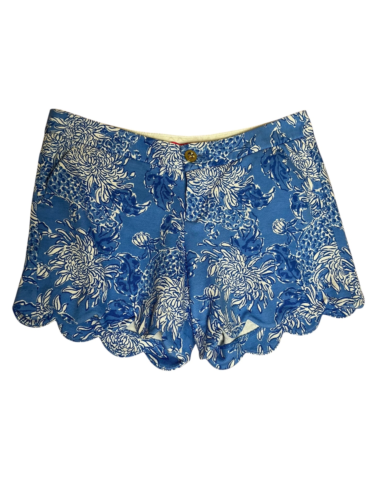Lilly Pulitzer Buttercup Short Boca Blue Croc And Lock it - Size 6