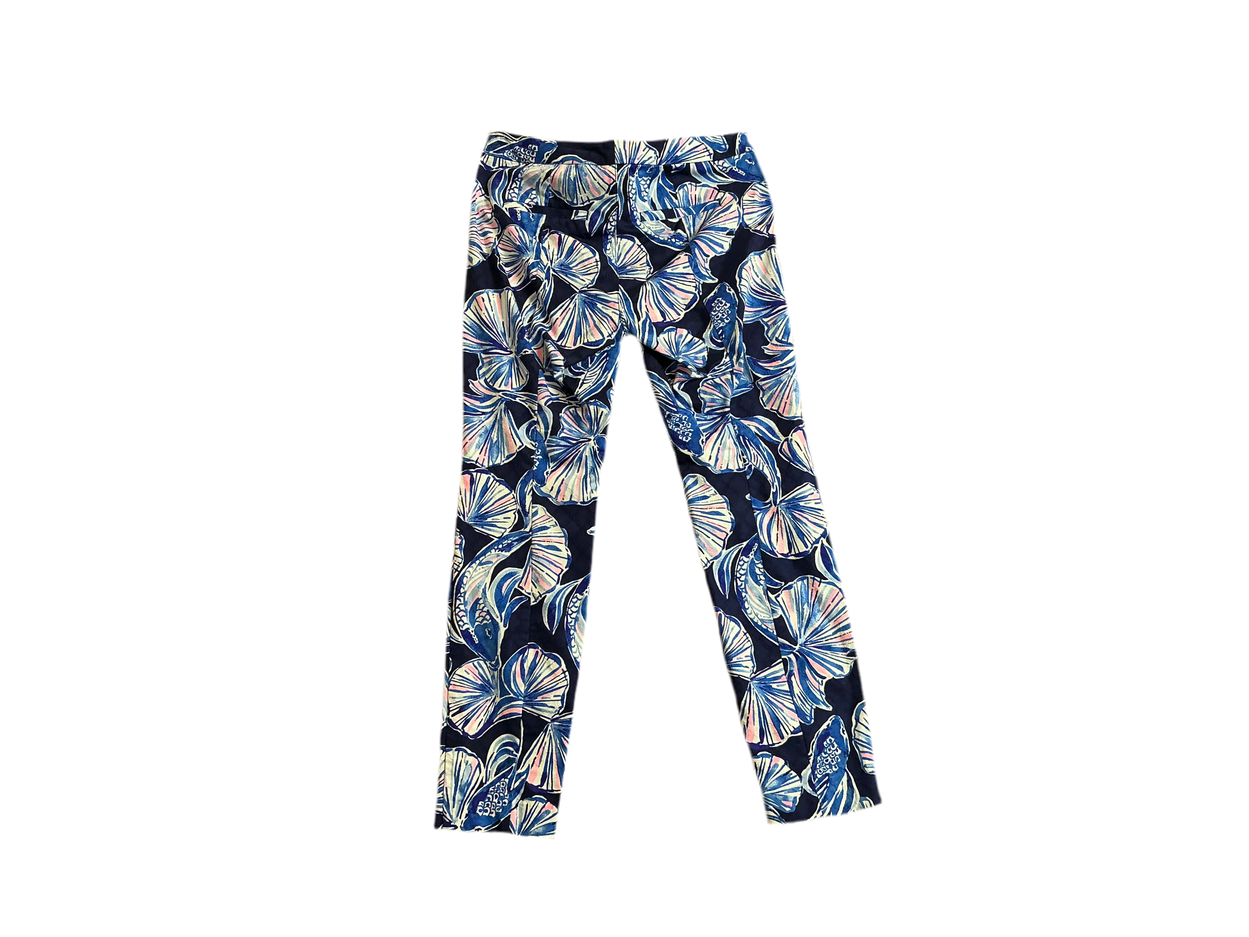 Lilly Pulitzer Kelly Skinny Ankle Pants High Tide Navy Reel Life - Size 6