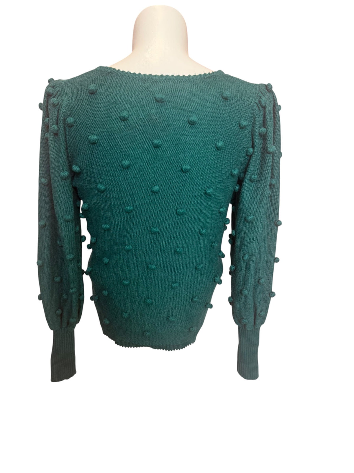 Lilly Pulitzer Kippa Pom-Pom Sweater Spruce Green - Size M