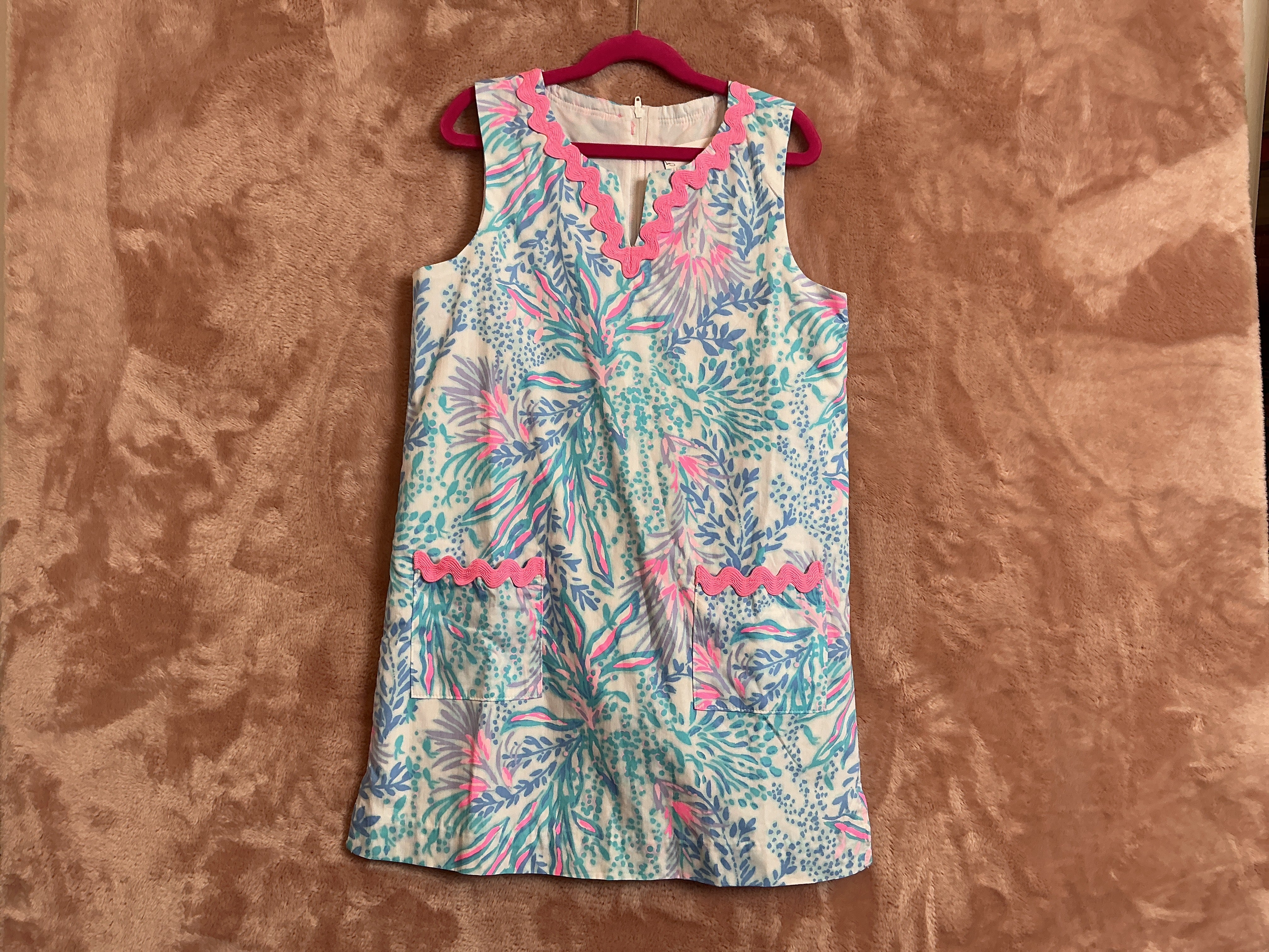 Lilly Pulitzer Mini Romey Shift Set Multi Via Del Mar - Size 14