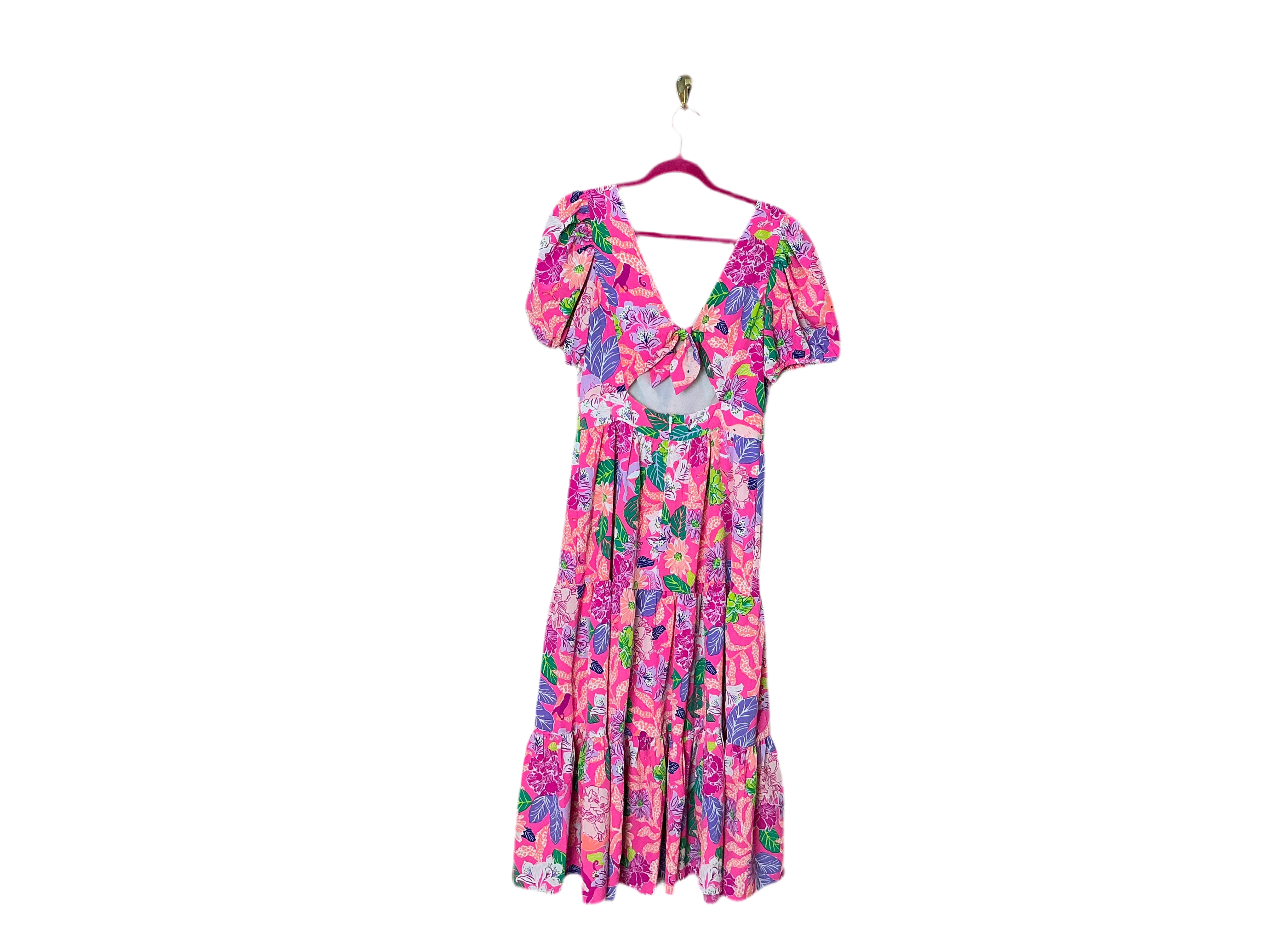 Lilly Pulitzer Grace Tiered Midi Size 8