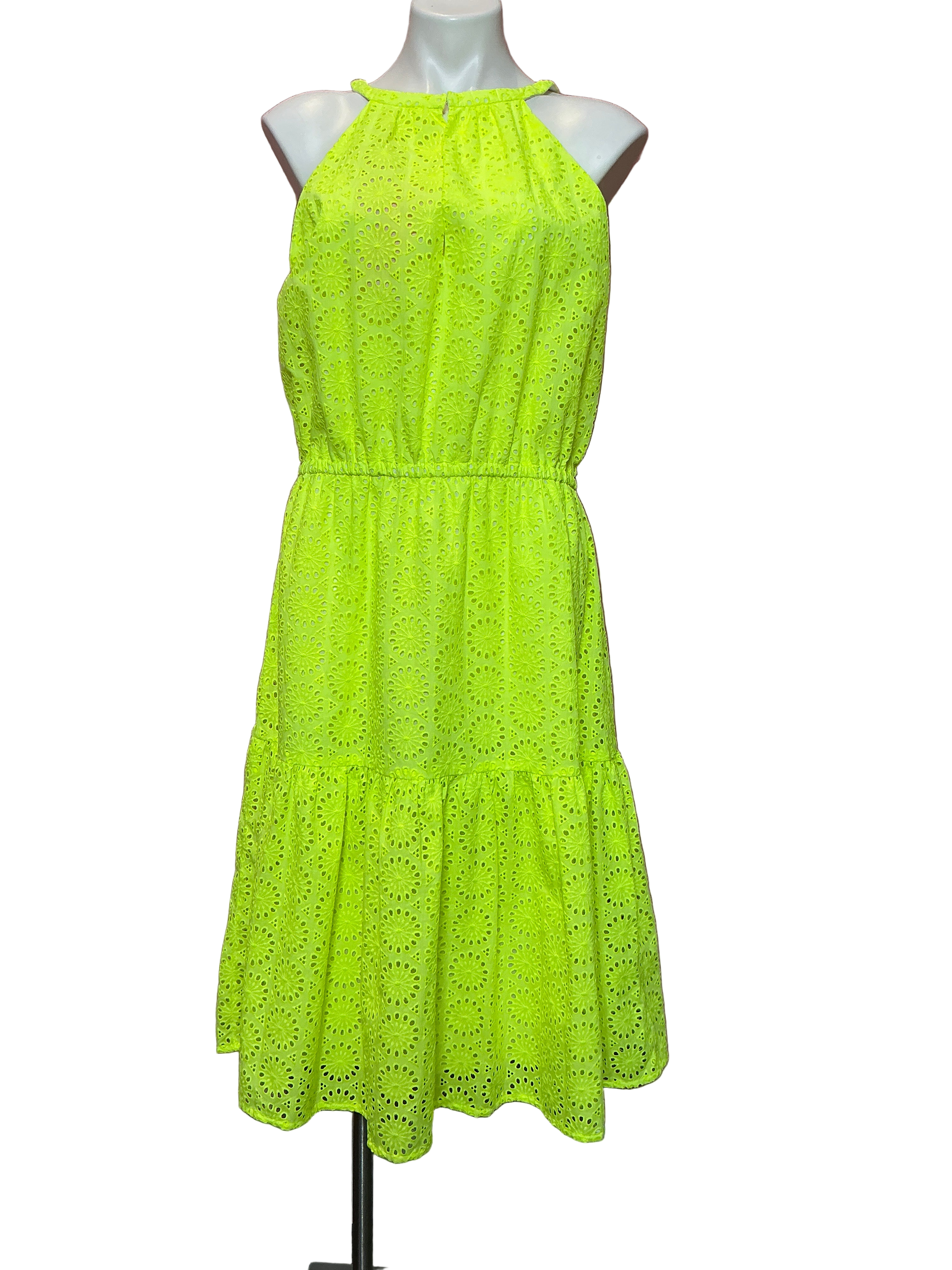 Lilly Pulitzer NWT - Alda Midi Dress - Prickly Pear Yellow - Eyelet - Size XL
