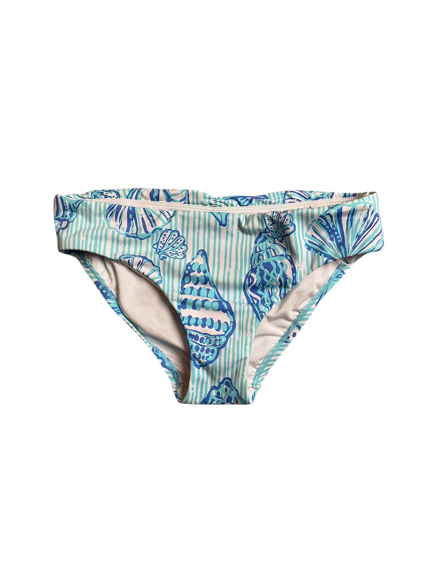 Lilly Pulitzer NWT Betie Bikini Bottom - Fresh Water Blue Cool As Shell - Size 0