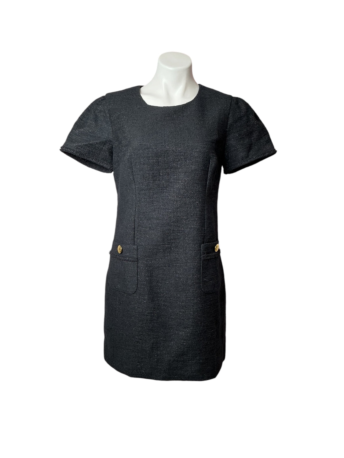 Lilly Pulitzer NWT Kesia Short Sleeve Dress Black Resort Boucle - Size 6