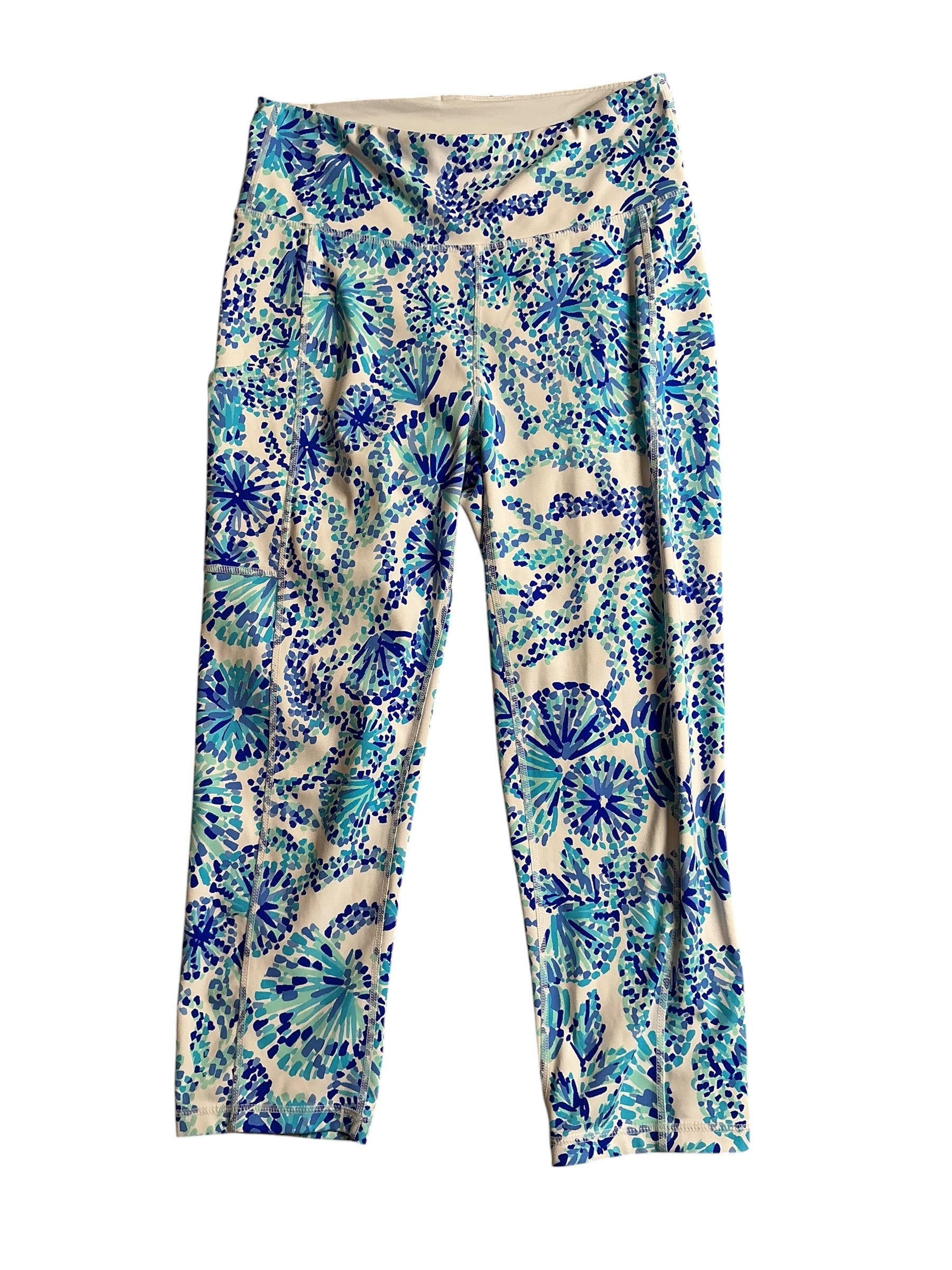 Lilly Pulitzer Weekender High Rise - Turquoise Oasis Shell Me You Love Me - Size M
