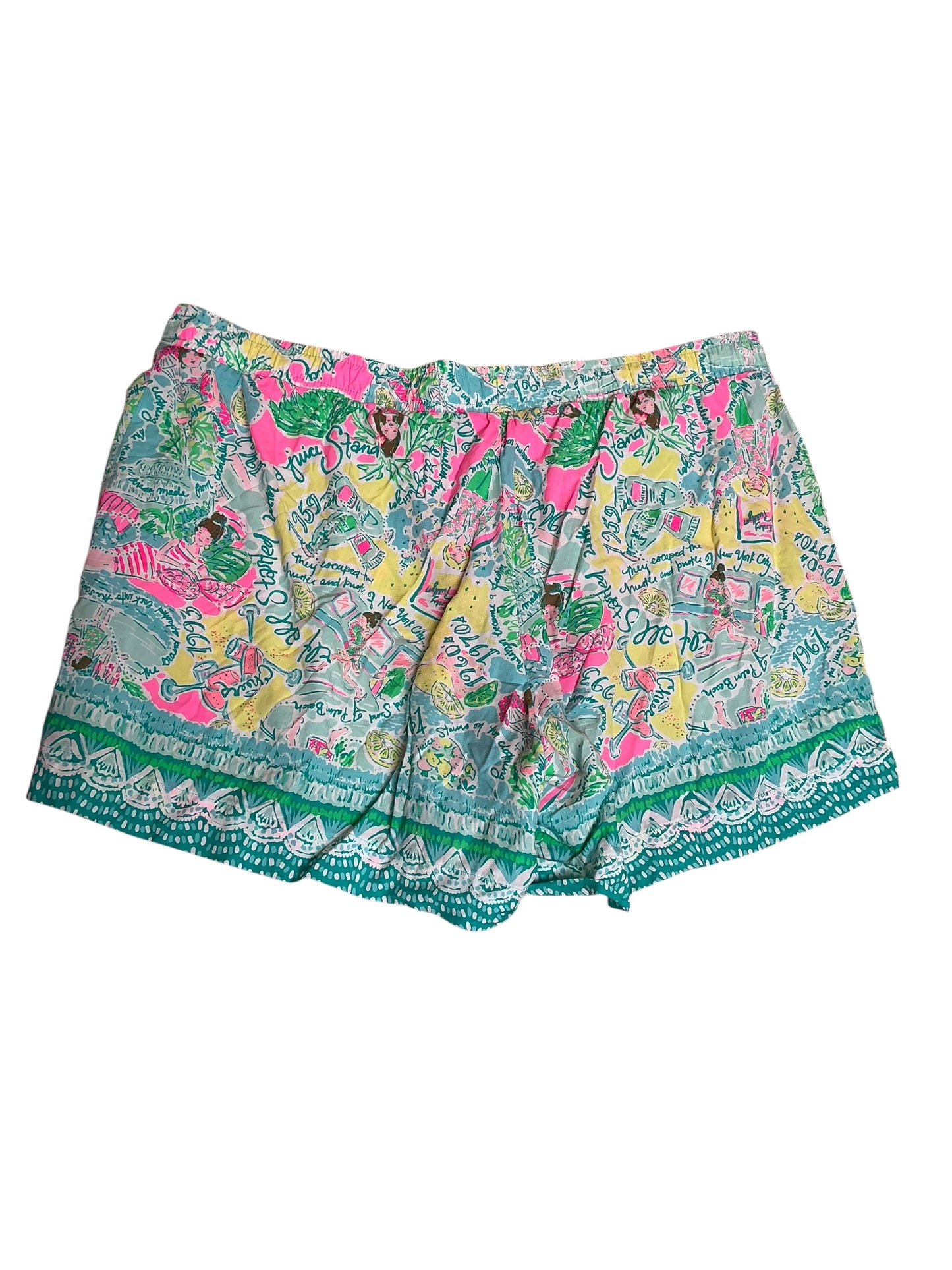 Lilly Pulitzer 5" Katia Mid-Rise Short In The Beginning - Size L