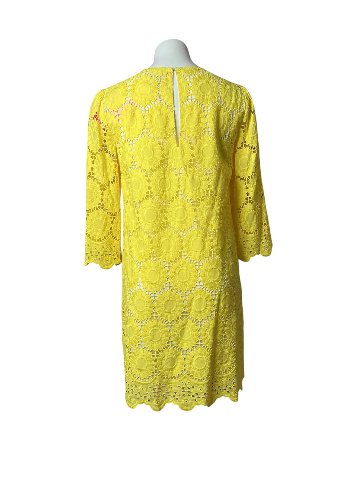 Lilly Pulitzer NWT Mariella Dress Lillys Lemon Floral Scallop Eyelet - Size 4