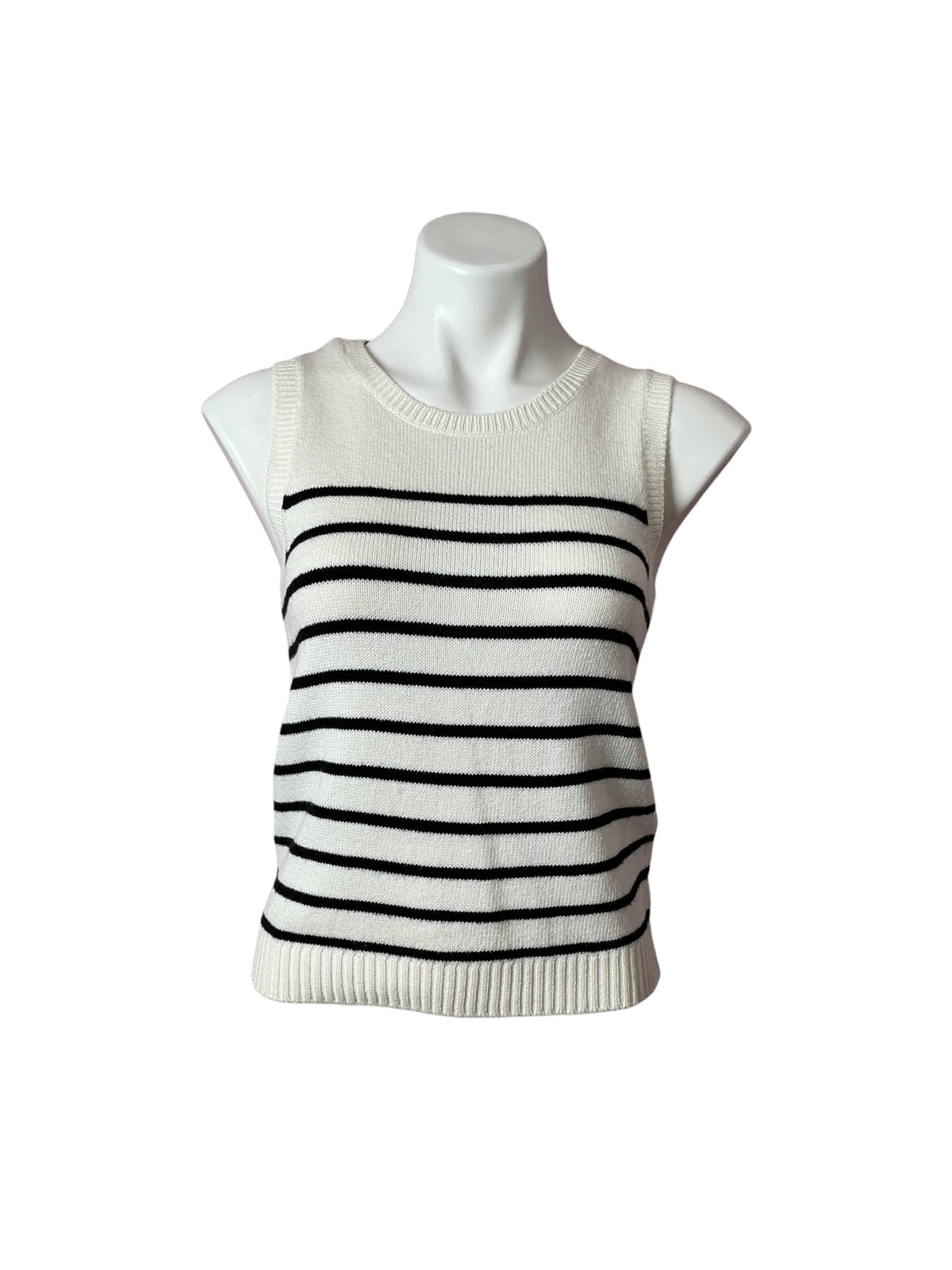 Lilly Pulitzer Fairley Stripe Sweater Tank - Coconut Irisistable Stripe - Size XS