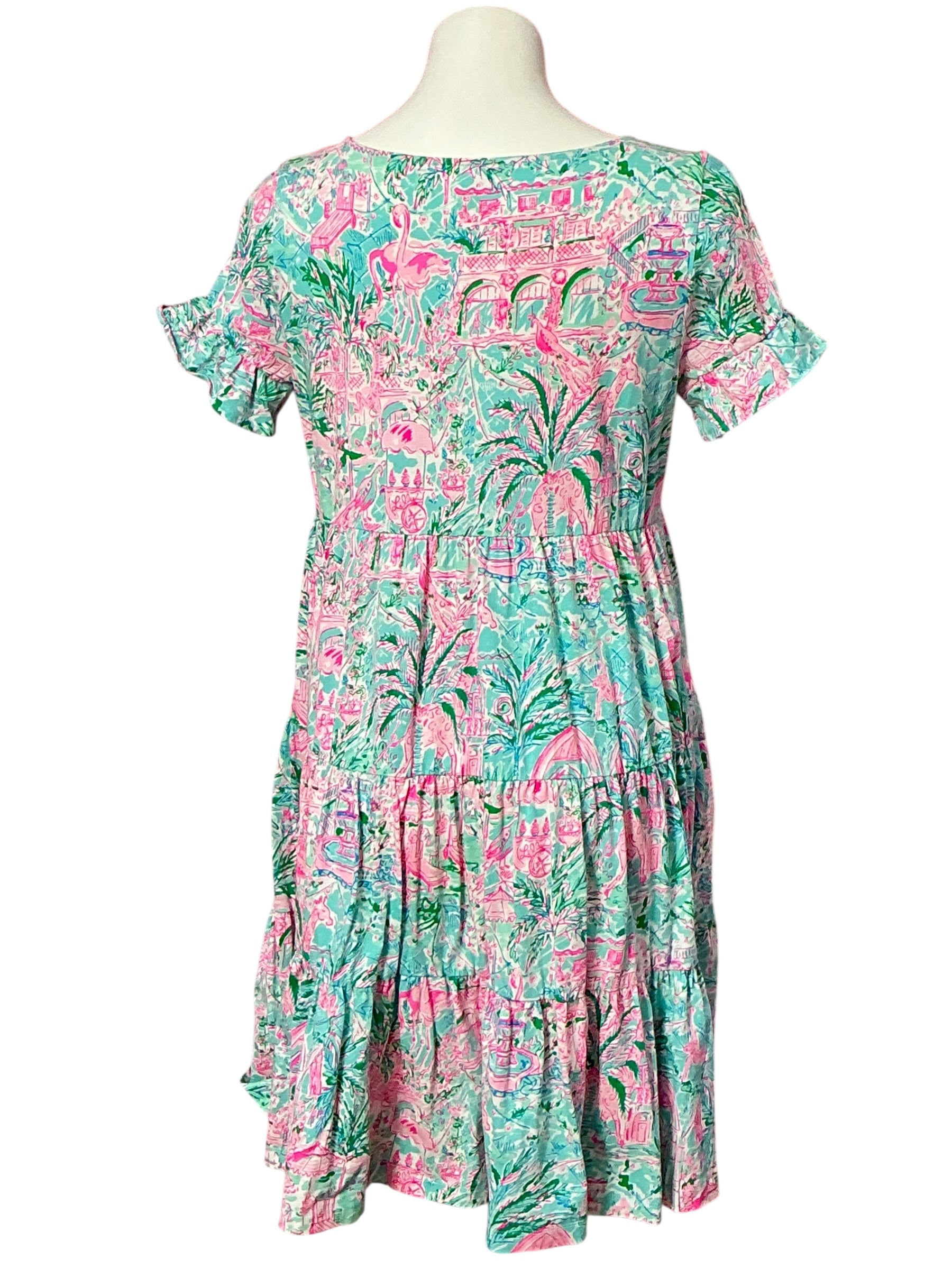 Lilly Pulitzer Jodee Swing Dress - Bali Blue Spotted On Worth - Size M