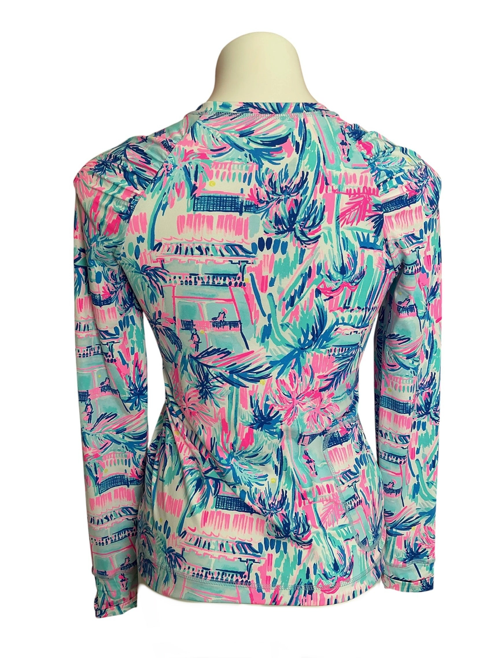 Lilly Pulitzer Tarah Sunguard UPF 50+ Ravello Blue Perfect Match - Size XXS