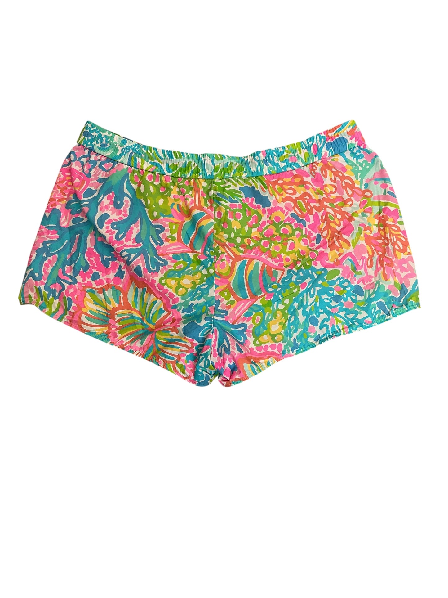 Lilly Pulitzer Run Around Ocean Trail Shorts Lovers Coral - Size L