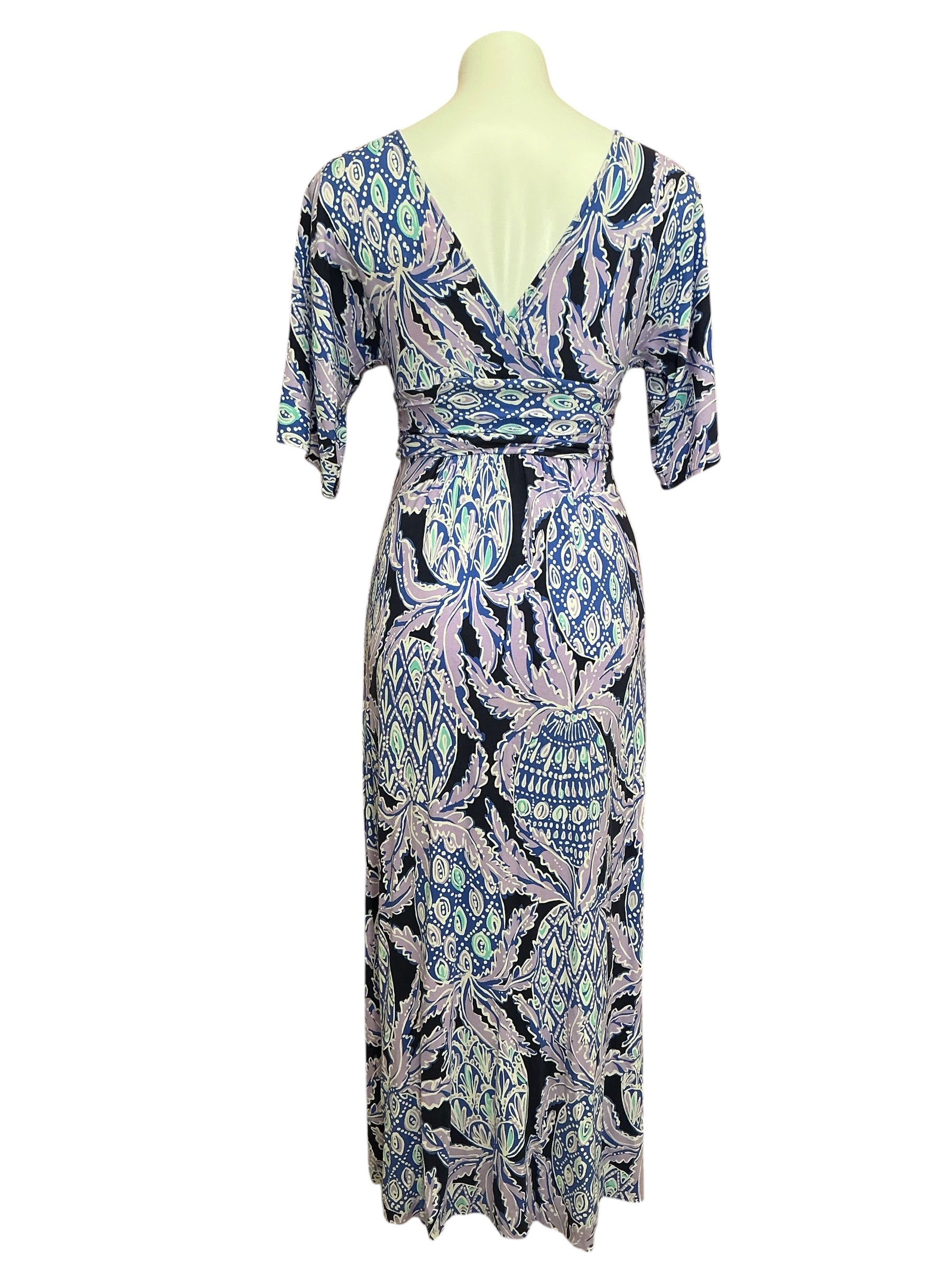 Lilly Pulitzer Parigi Maxi Dress Lilac Verbena Coco Safari - Size XS
