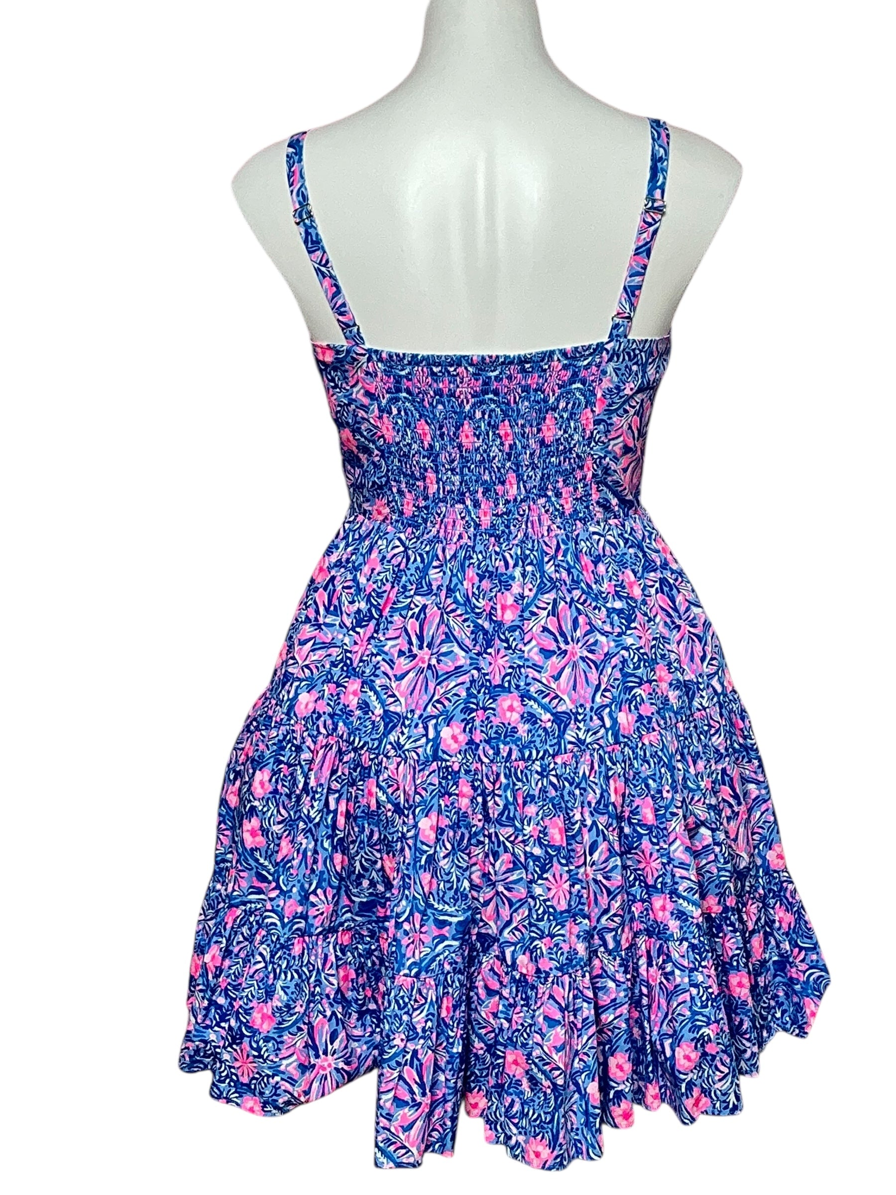 Lilly Pulitzer Alision Dress - Blue Peri Takin It Easy - Size 4