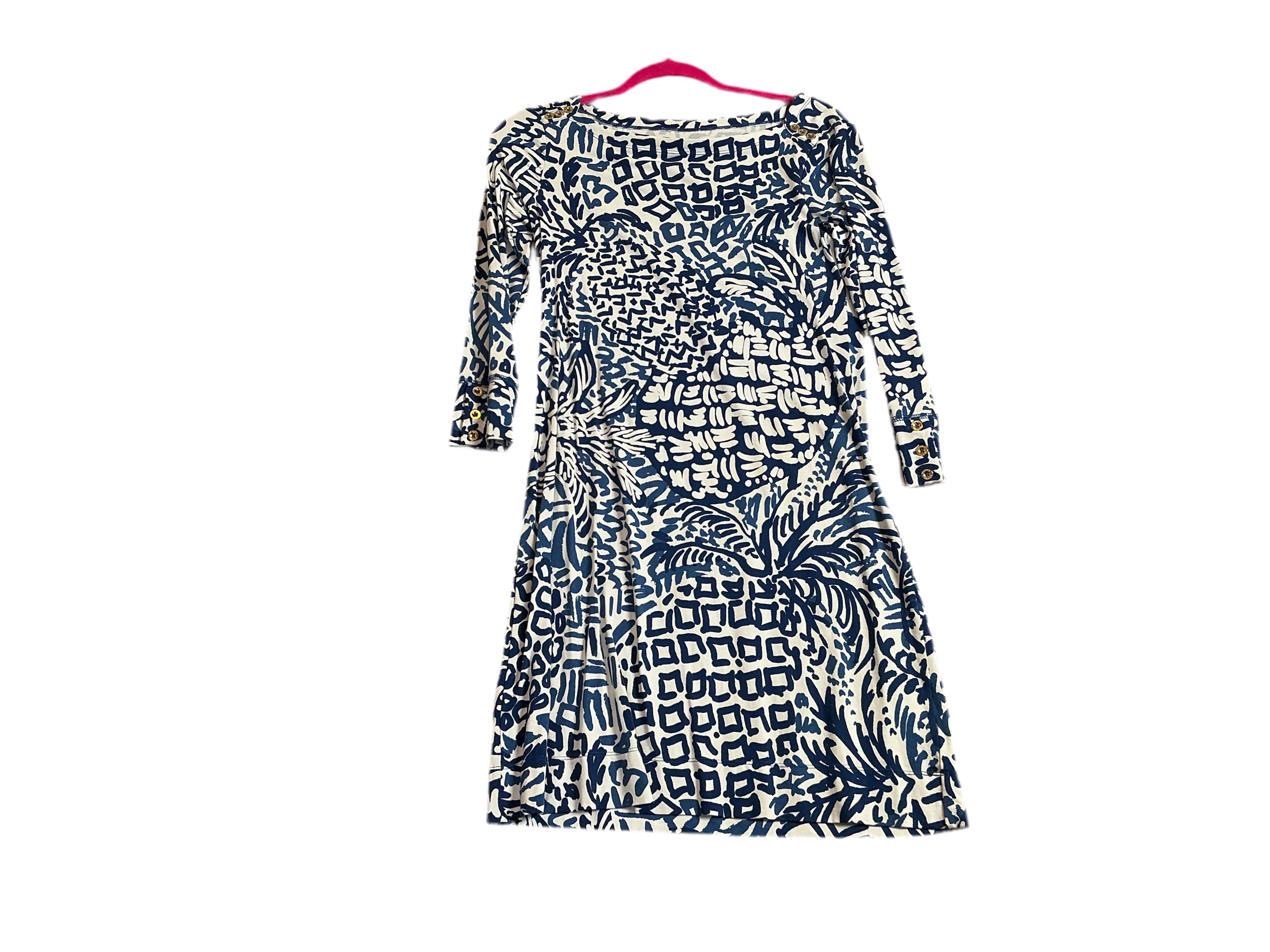 Lilly Pulitzer Sophie Dress Indigo Home Slice Pineapple - Size XS