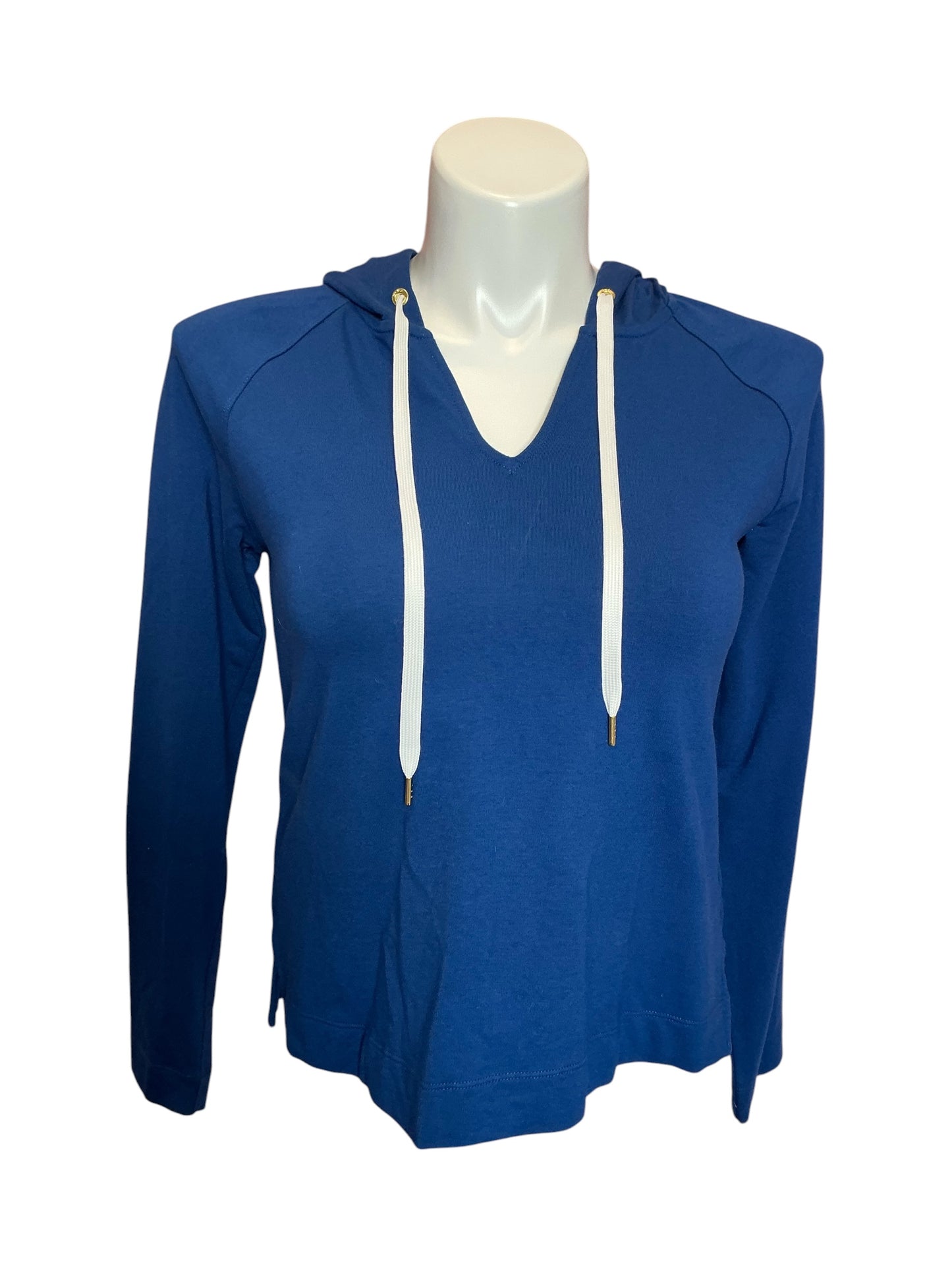 Lilly Pulitzer Kiawah Long Sleeve Hoodie Boca Blue - Size S