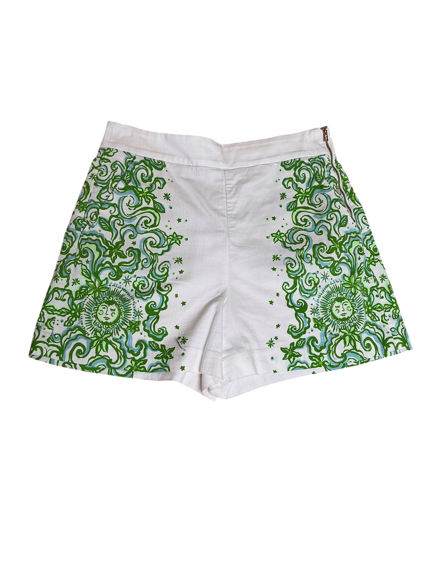 Lilly Pulitzer Sarissa Stretch Short Resort White Sol Mates Engineered Short - Size 8