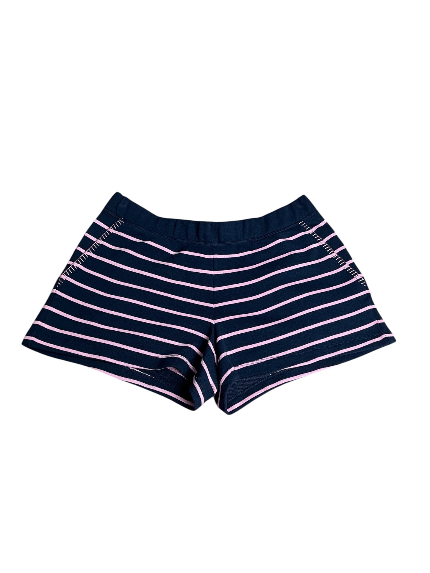 Lilly Pulitzer- Audra Mid Rise Terry Short Low Tide Navy Legacy Stripe Size L