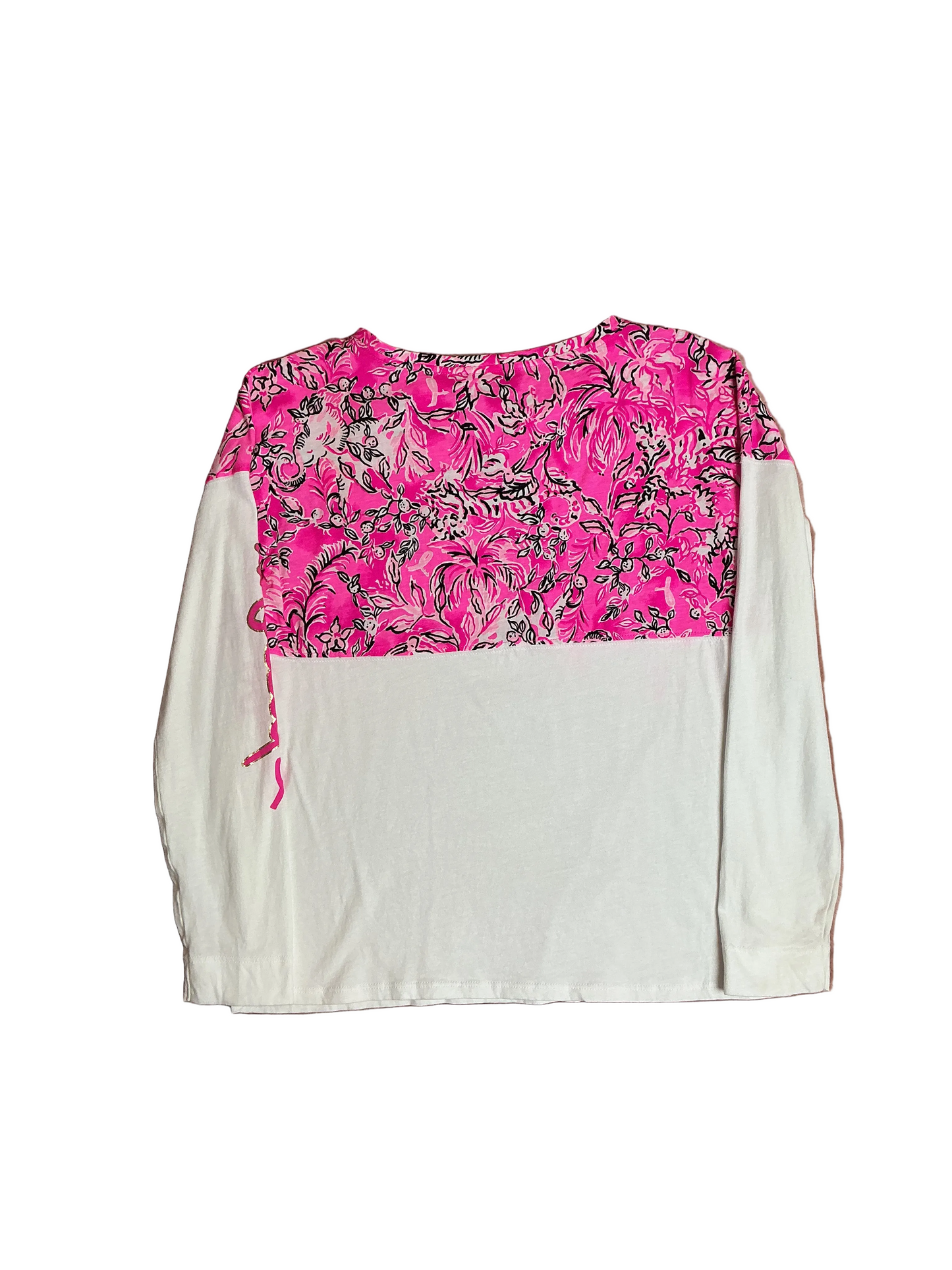Lilly Pulitzer Mini Finn Top Purrposefully Pink - Size XL (12-14)