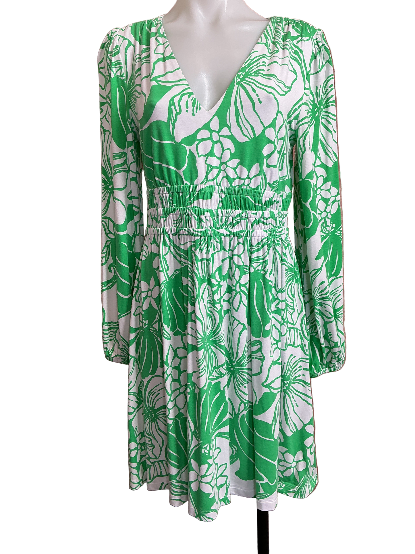 Lilly Pulitzer NWT Calla Long Sleeve V-Nec Spearmint Oversized Kiss My Tuli - Size M