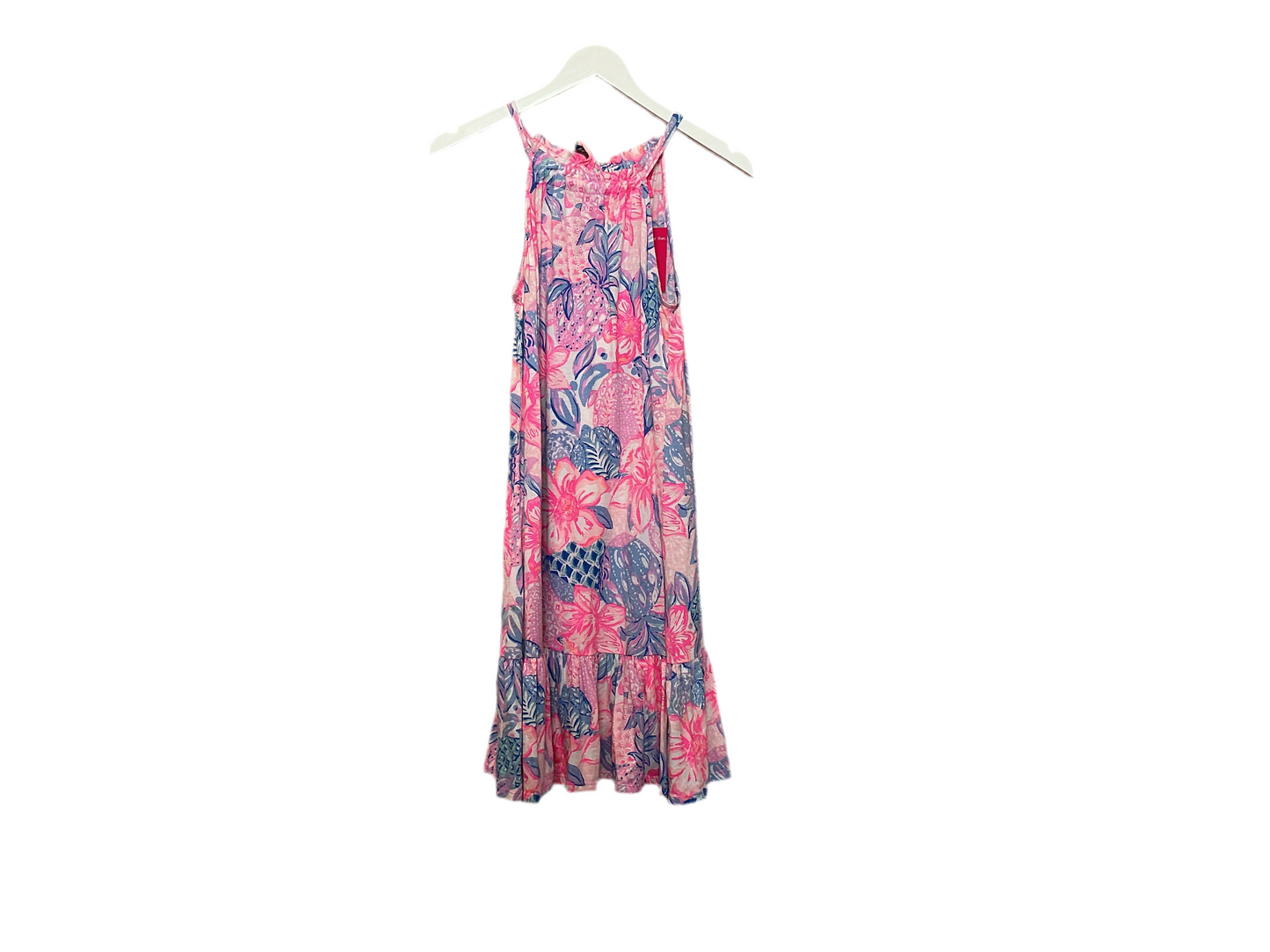 Lilly Pulitzer Saira Halter Dress Snappy Turtle - Size XS