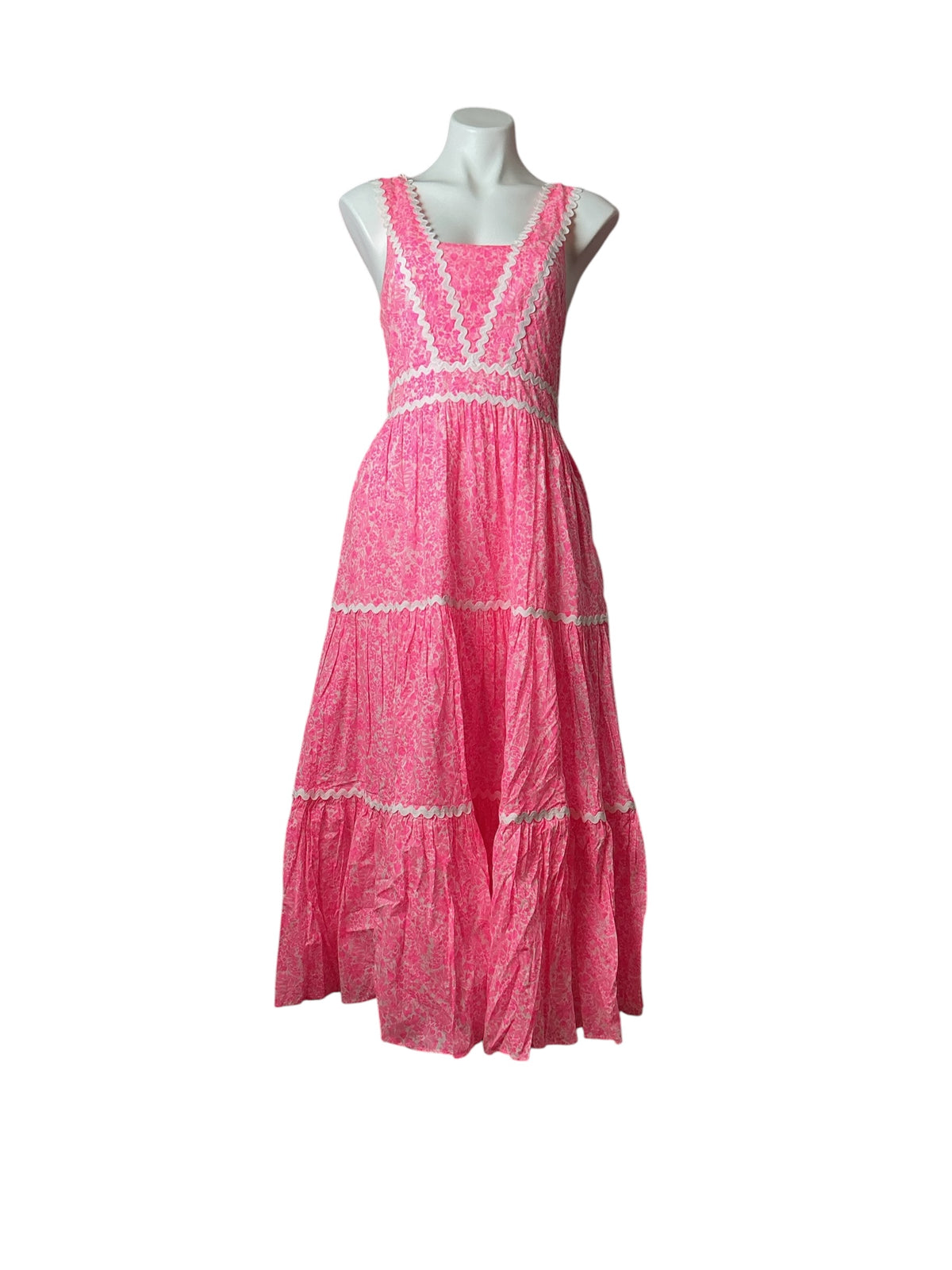 Lilly Pulitzer Pollie Midi Dress Pink Shandy Invest A Gator - Size 10