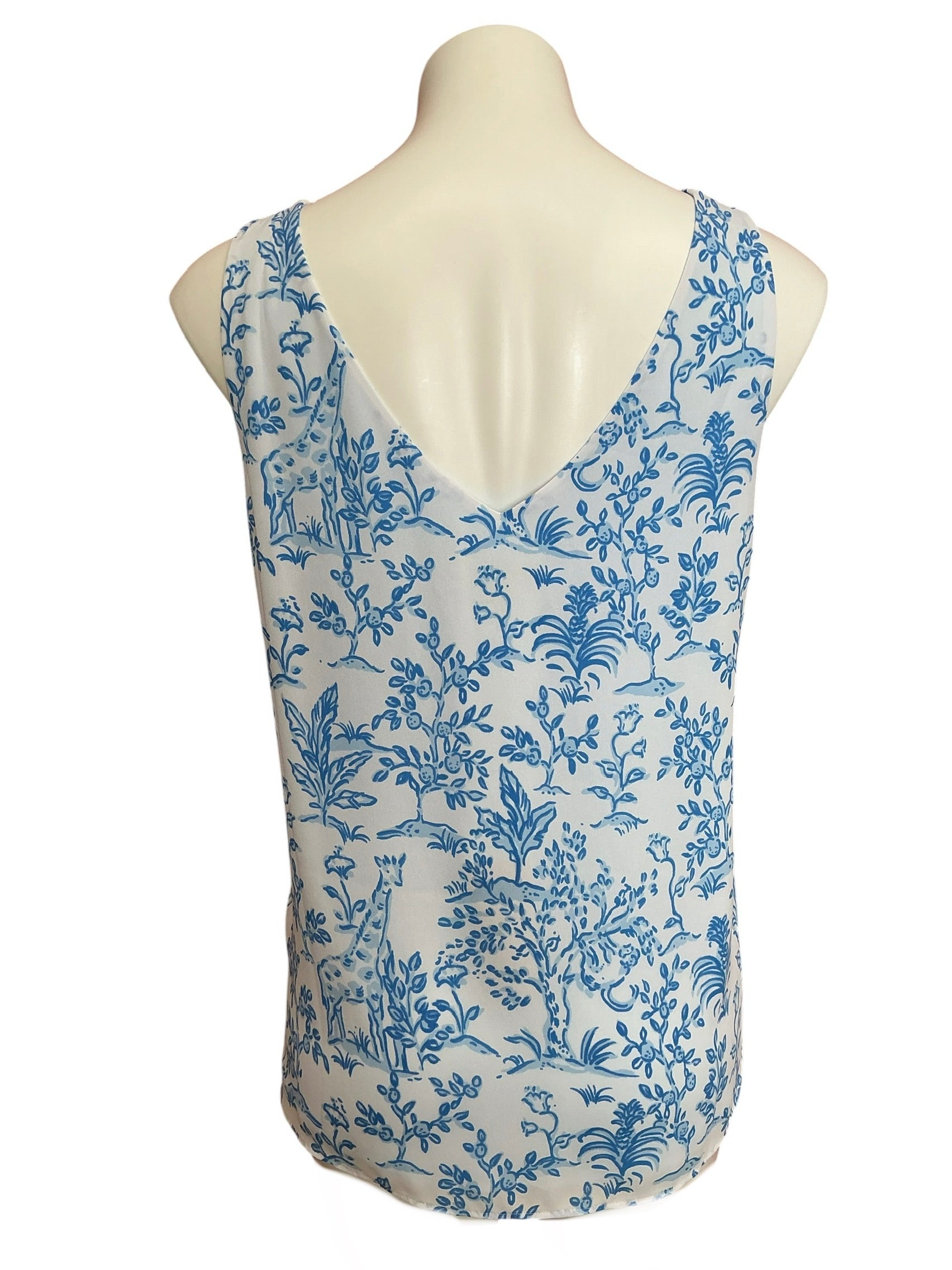 Lilly Pulitzer NWT Florin Straight Hem Top Resort White Tall Tales - Size XXL