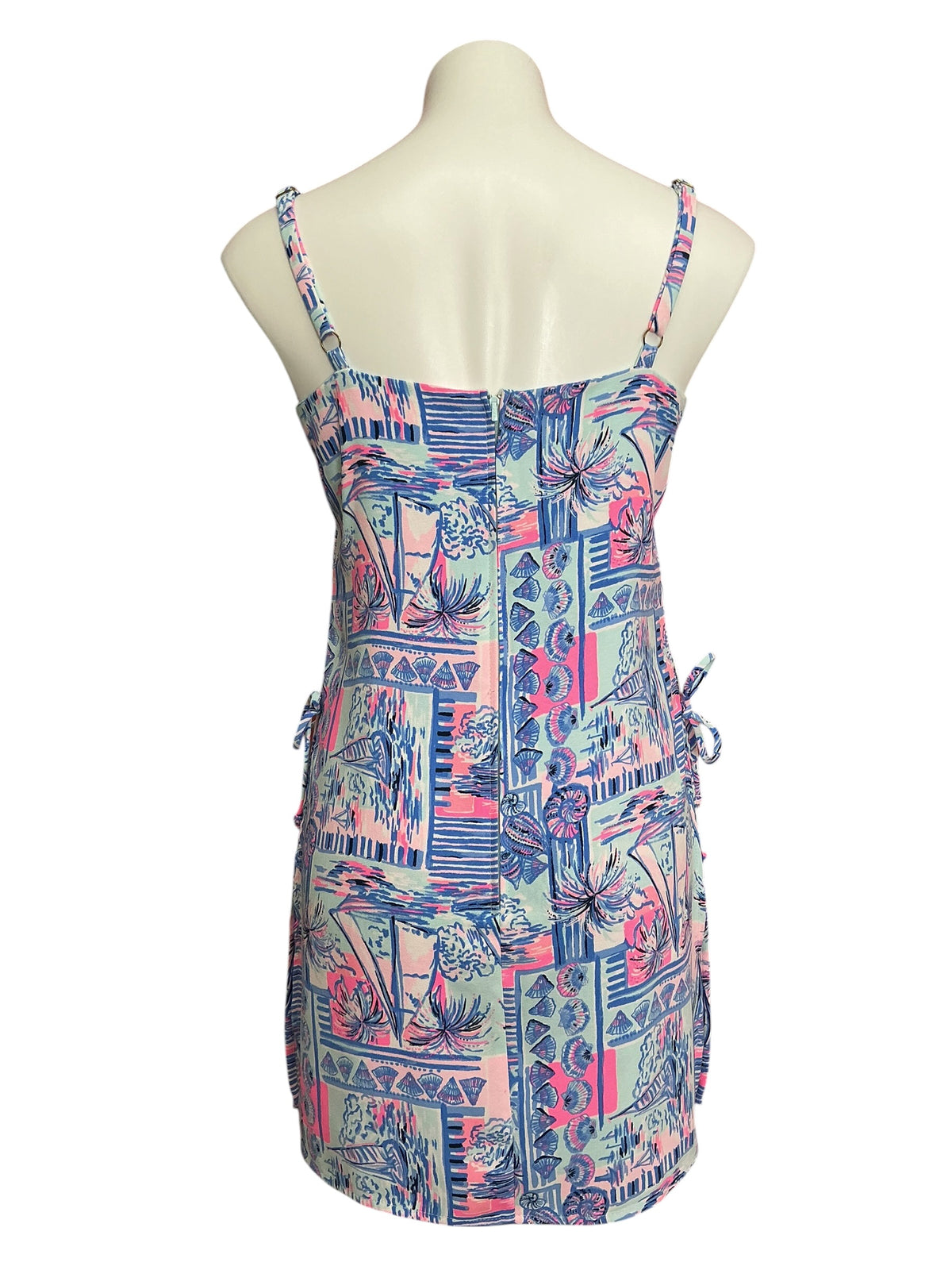 Lilly Pulitzer Sahar Romper Whisper Blue Yeah Buoy - Size 4